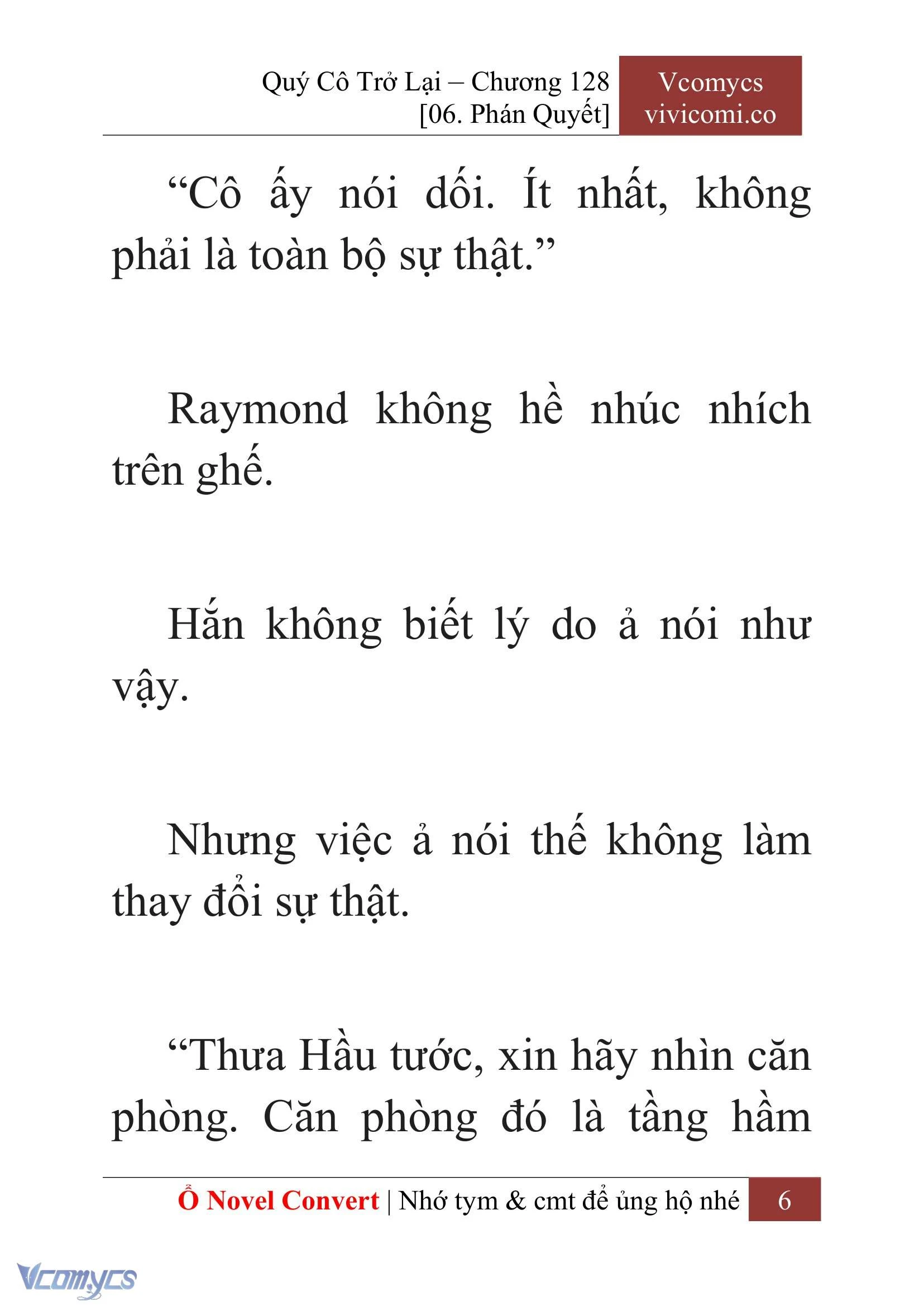 [Novel] Quý Cô Trở Lại Chapter  128 - 8