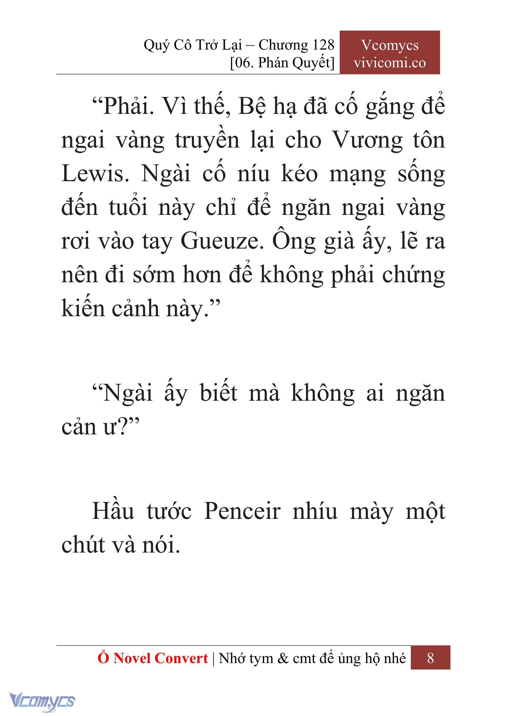 [Novel] Quý Cô Trở Lại Chapter  128 - 10
