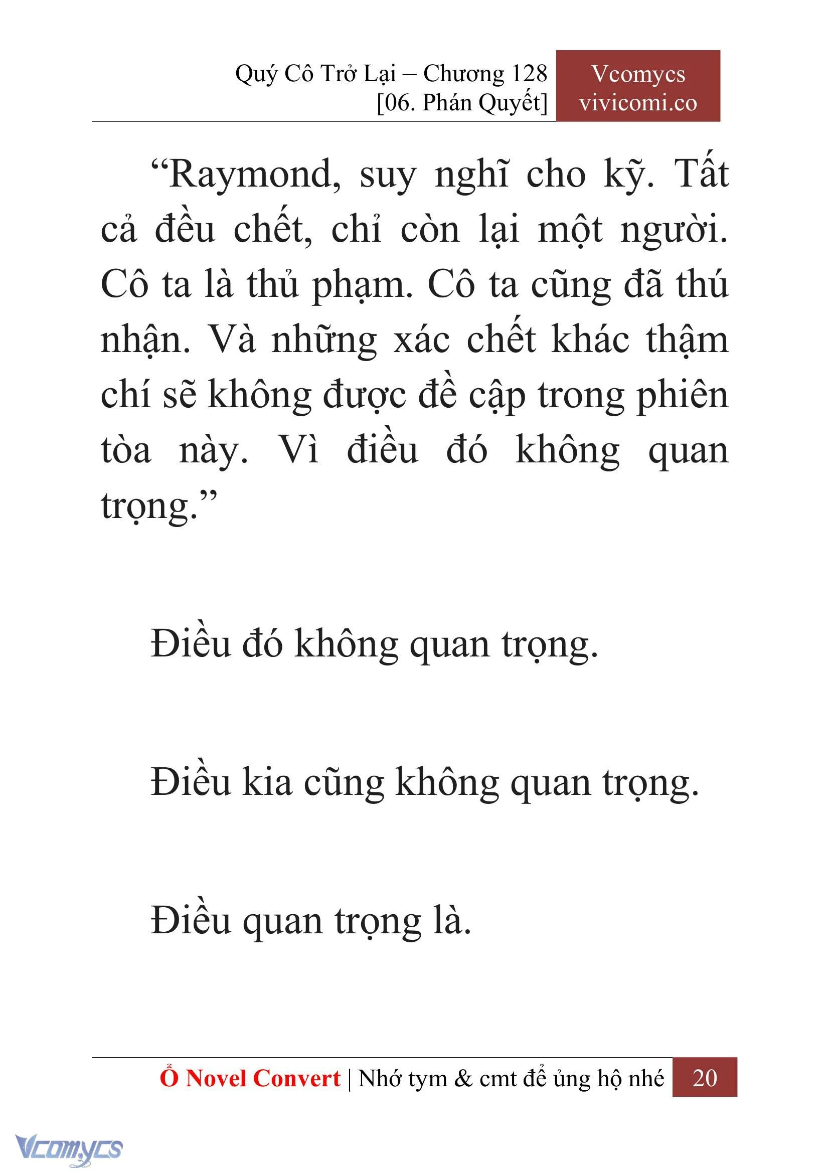 [Novel] Quý Cô Trở Lại Chapter  128 - 22