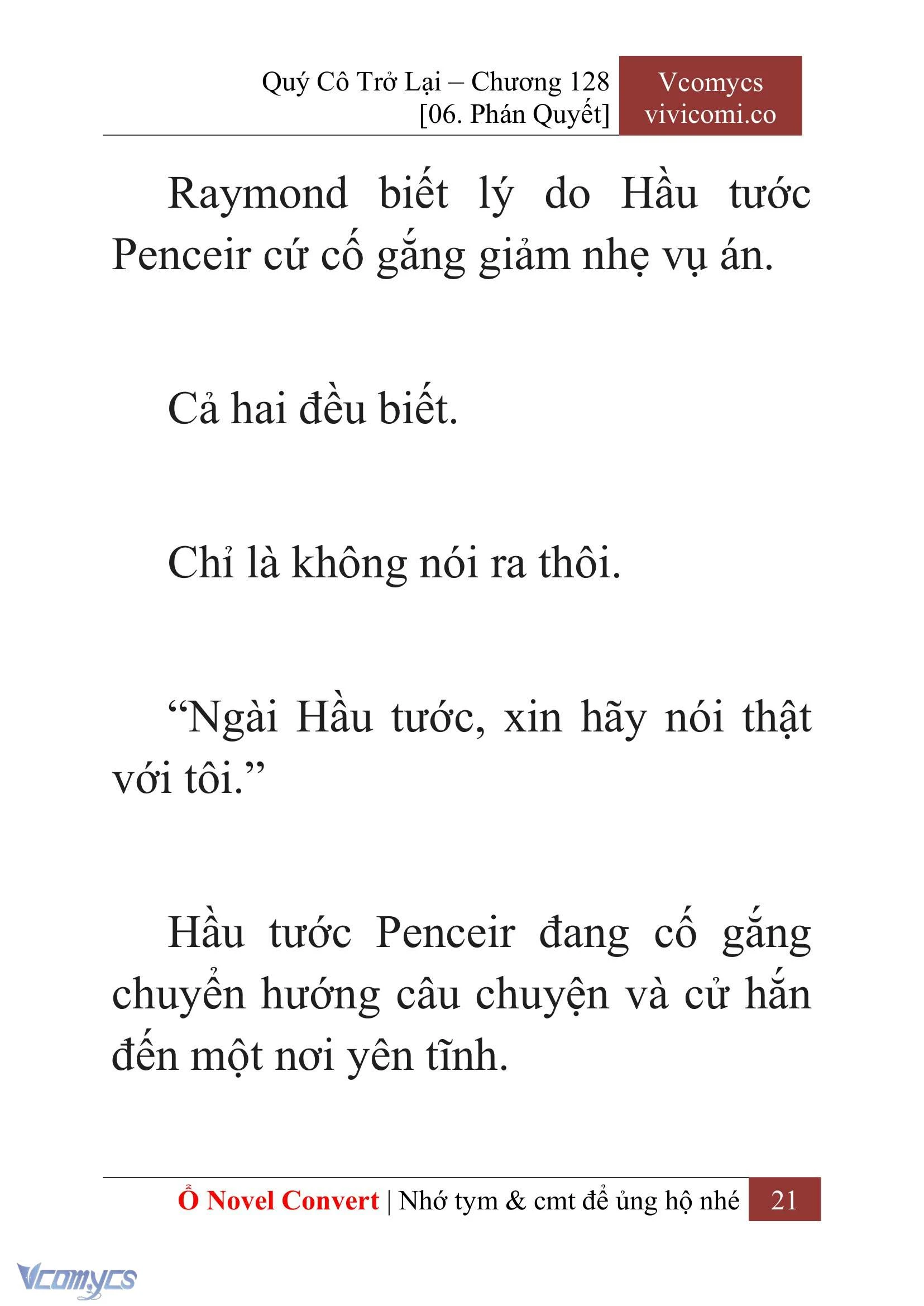 [Novel] Quý Cô Trở Lại Chapter  128 - 23