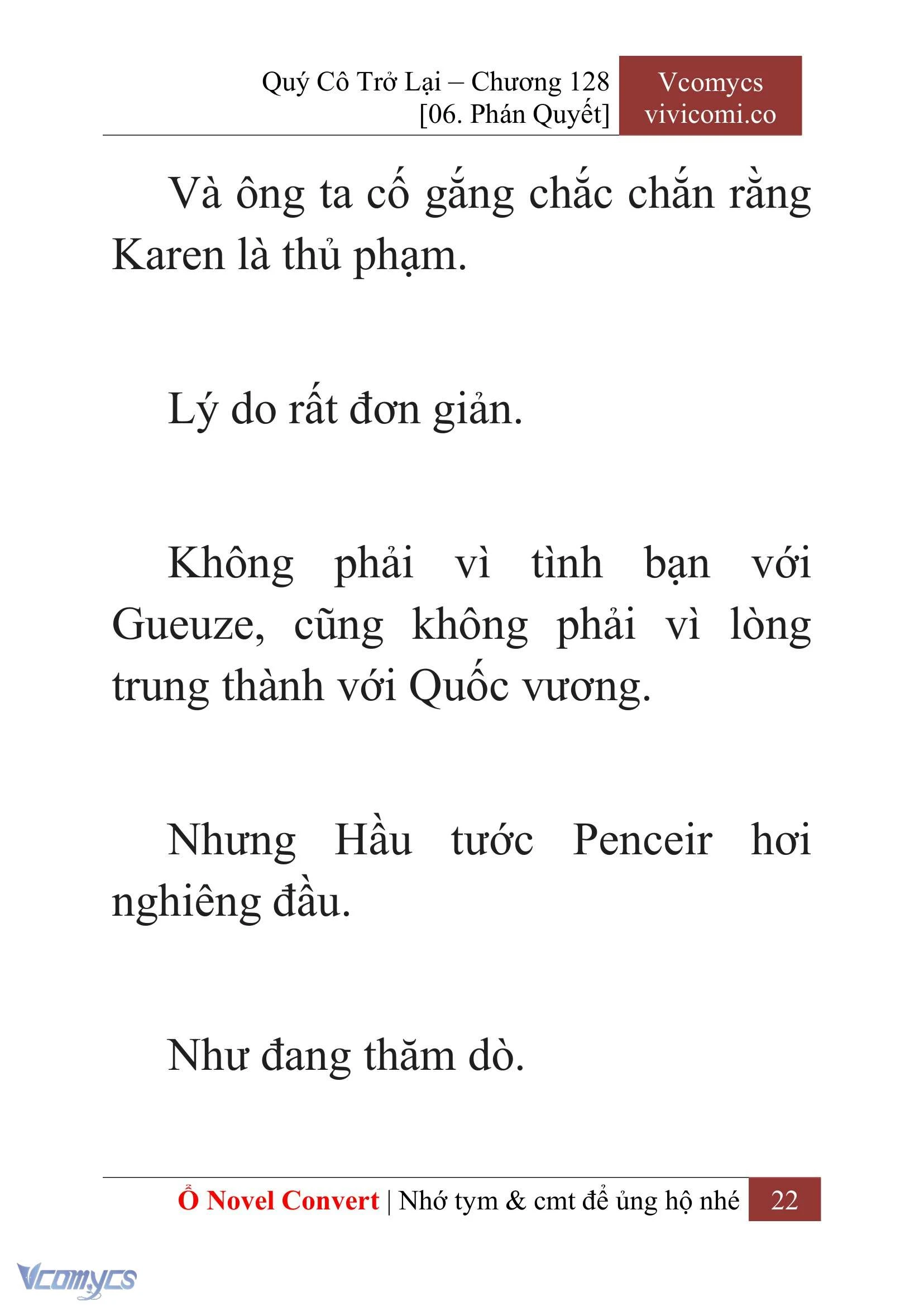 [Novel] Quý Cô Trở Lại Chapter  128 - 24