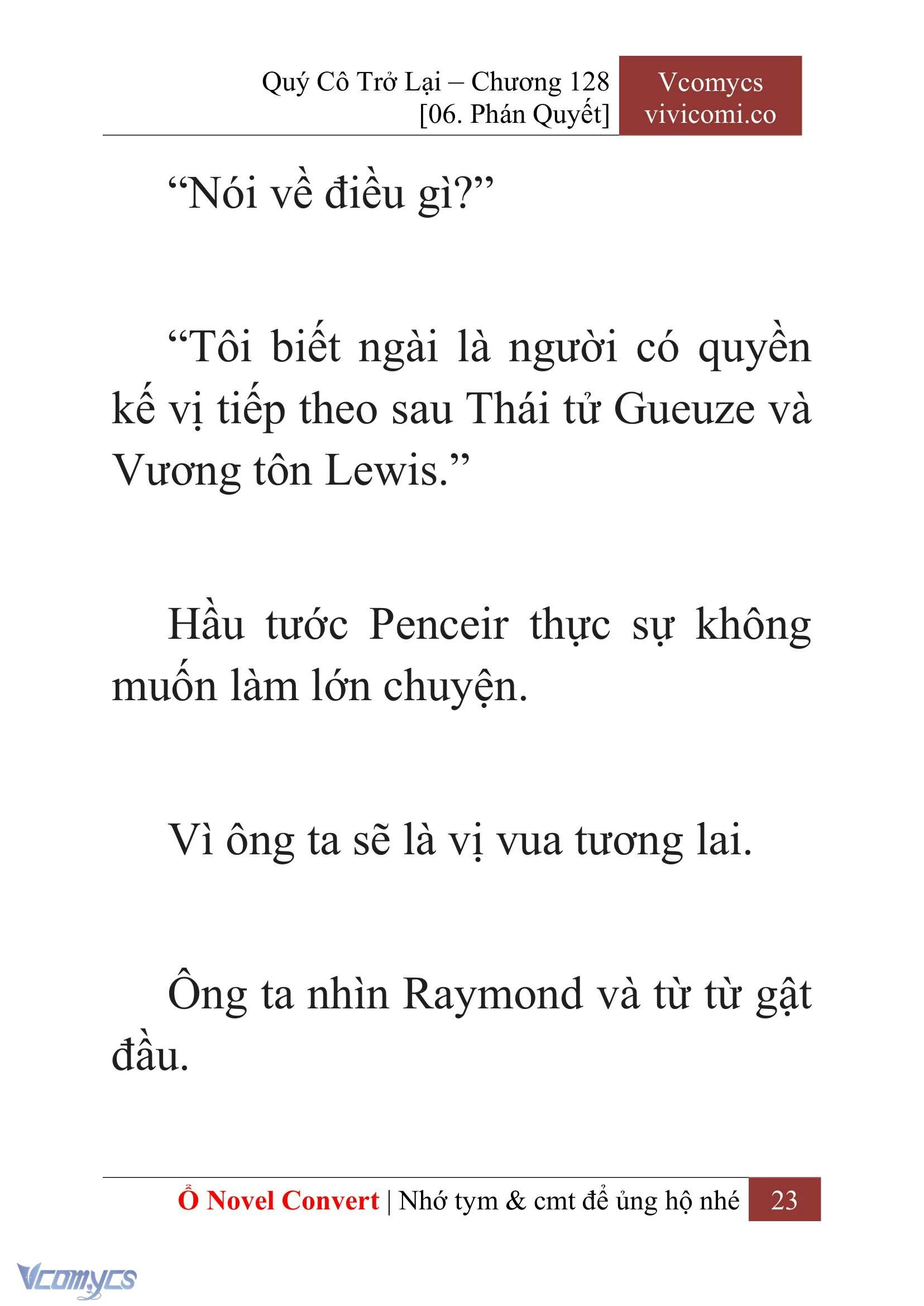 [Novel] Quý Cô Trở Lại Chapter  128 - 25