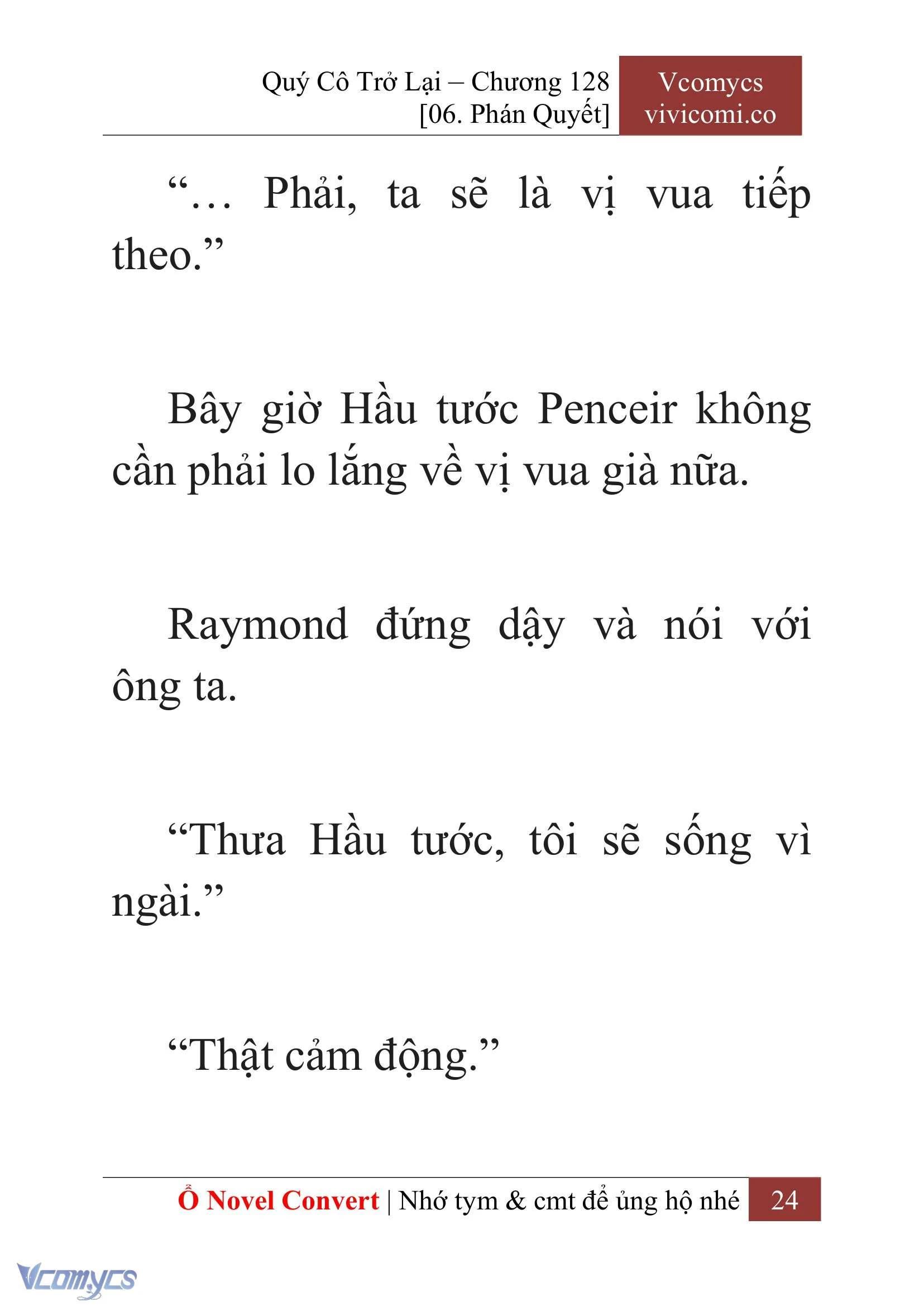 [Novel] Quý Cô Trở Lại Chapter  128 - 26