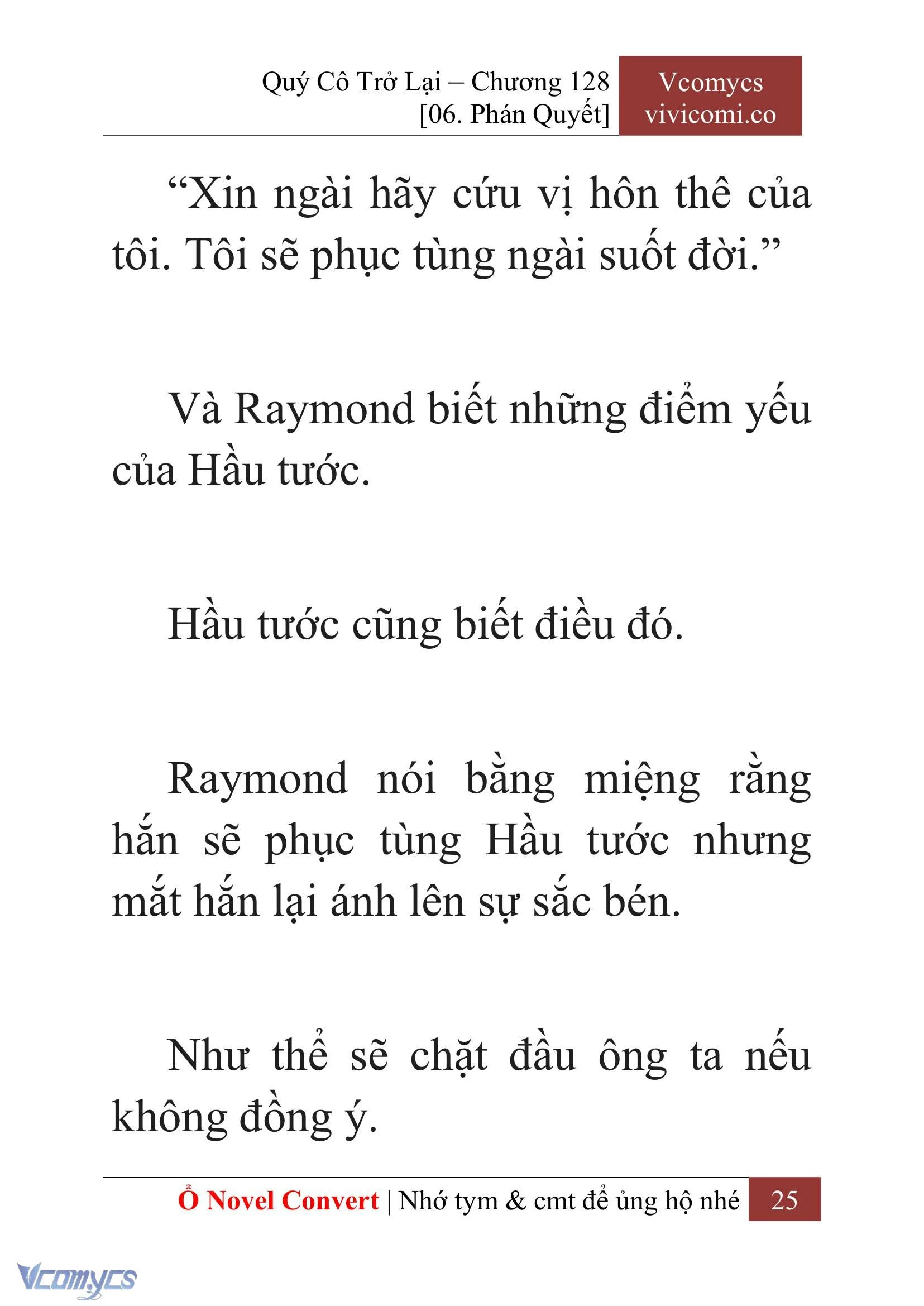 [Novel] Quý Cô Trở Lại Chapter  128 - 27
