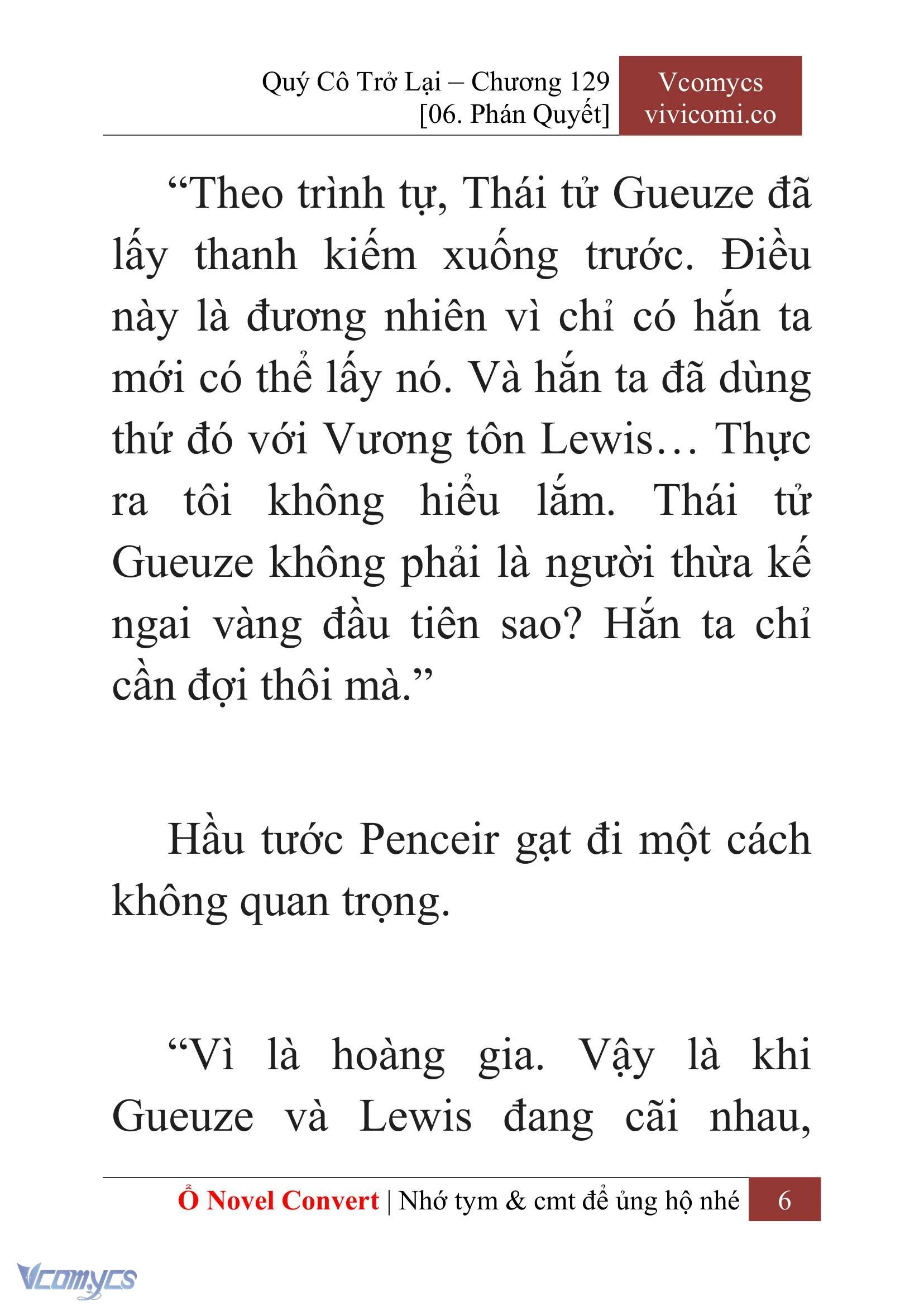 [Novel] Quý Cô Trở Lại Chapter  129 - 8