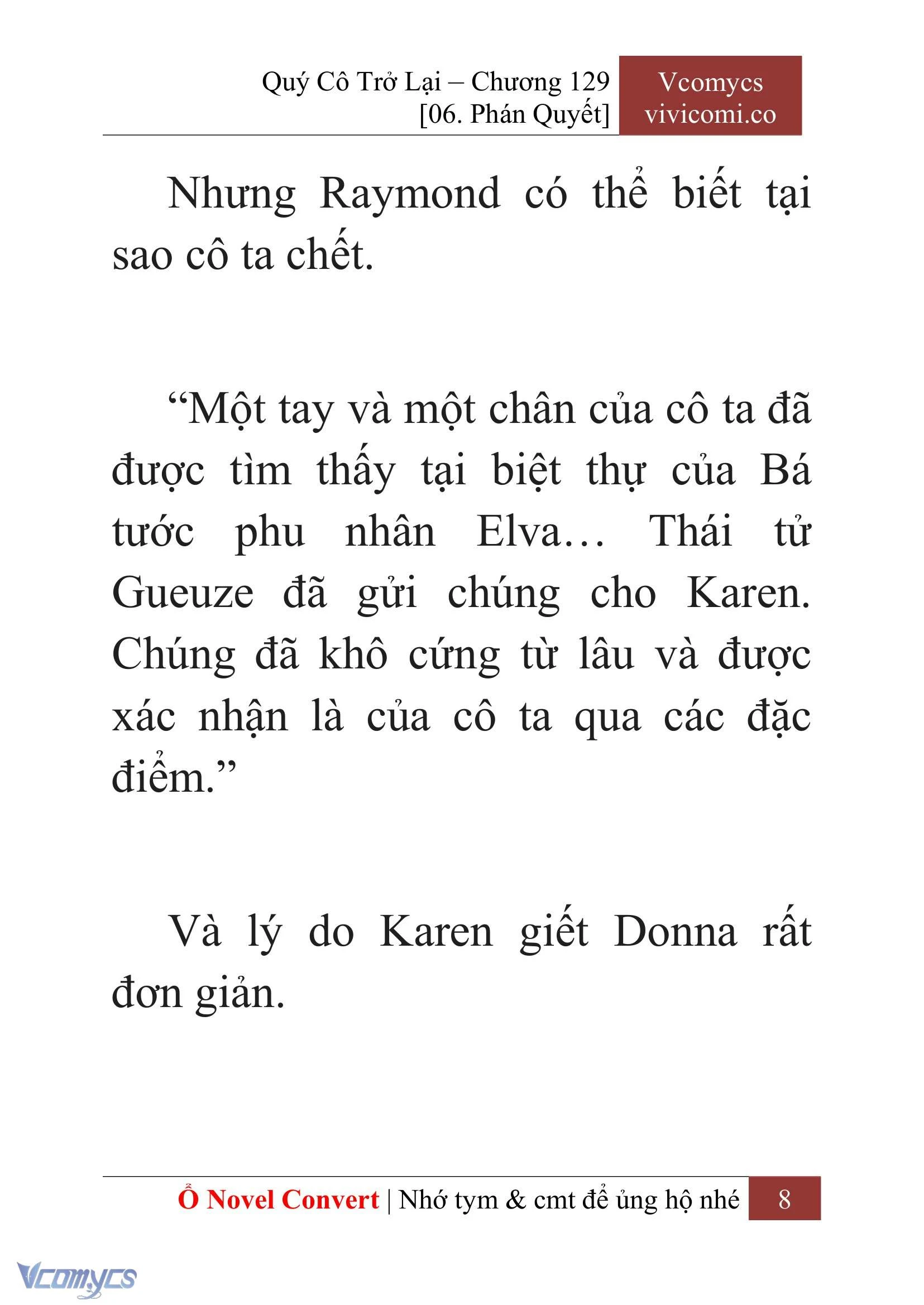 [Novel] Quý Cô Trở Lại Chapter  129 - 10