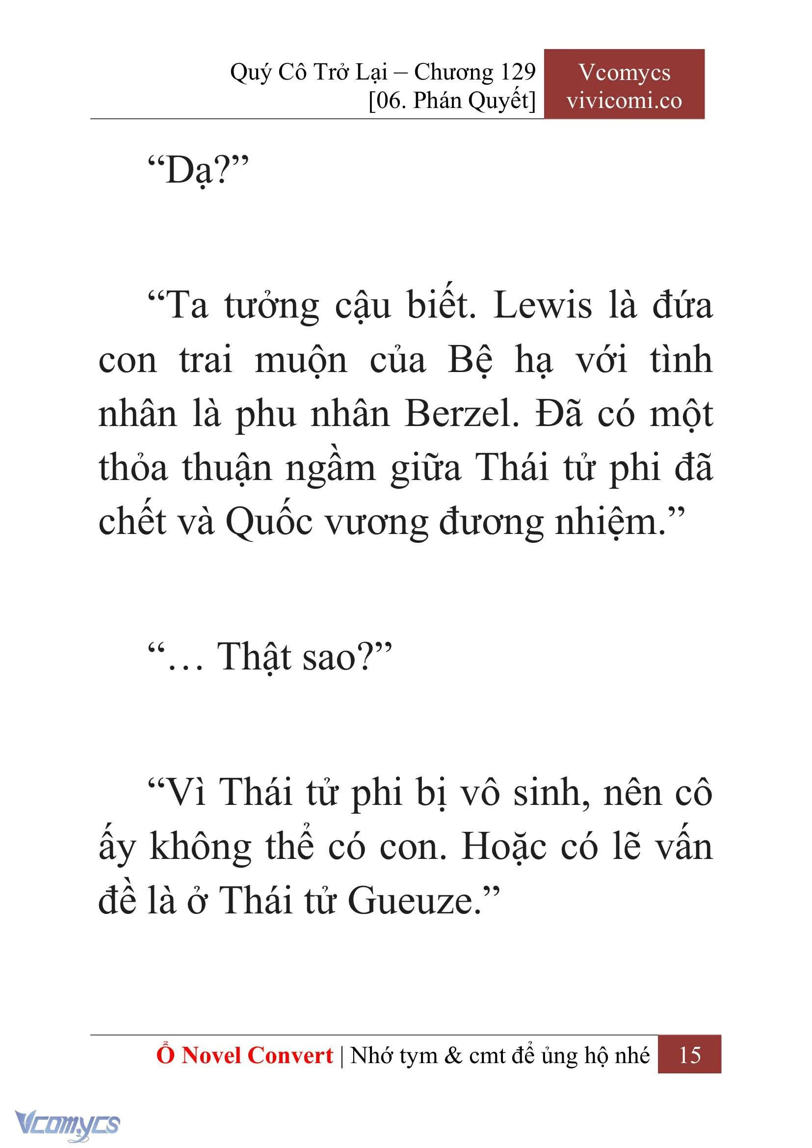 [Novel] Quý Cô Trở Lại Chapter  129 - 17