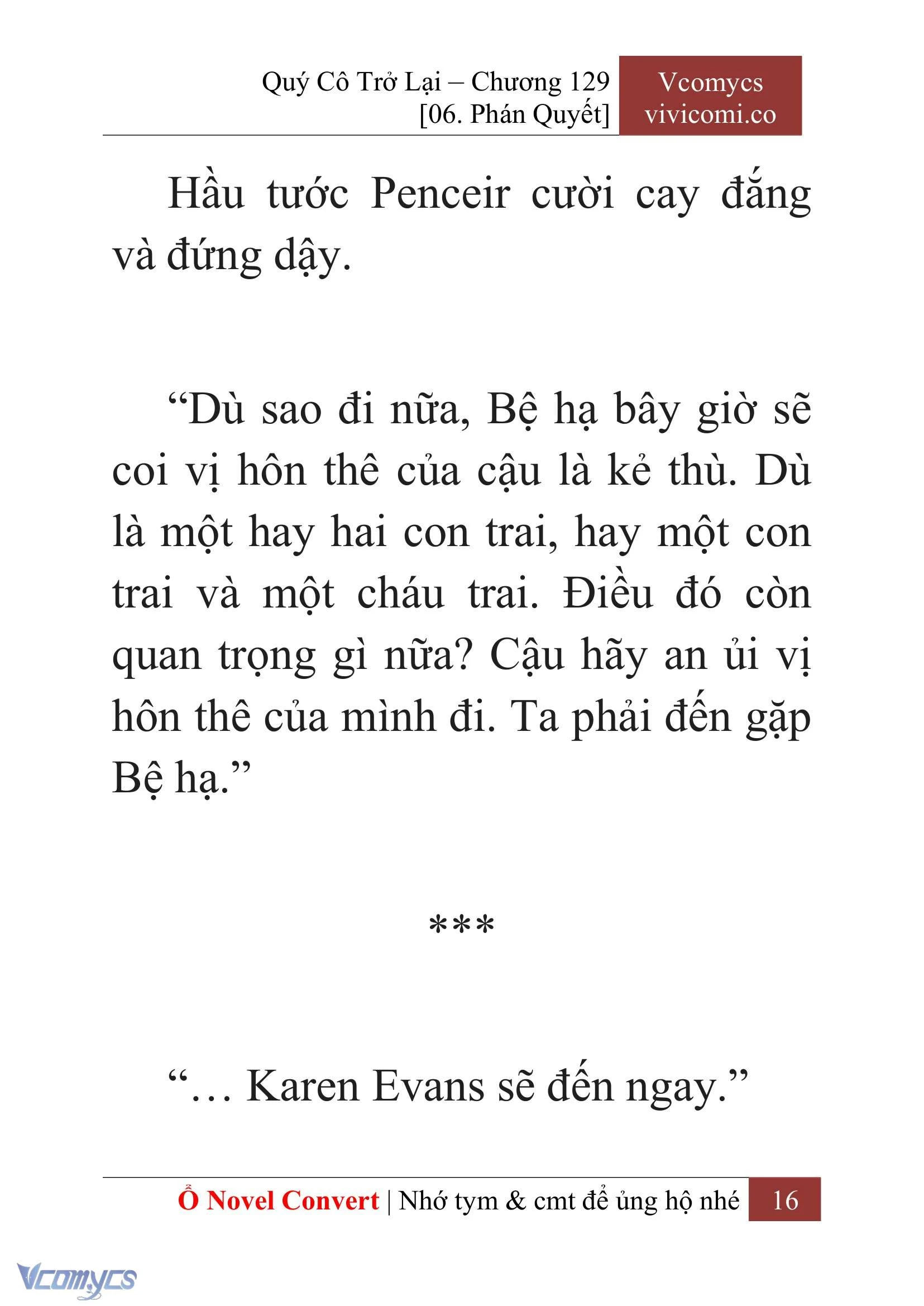 [Novel] Quý Cô Trở Lại Chapter  129 - 18
