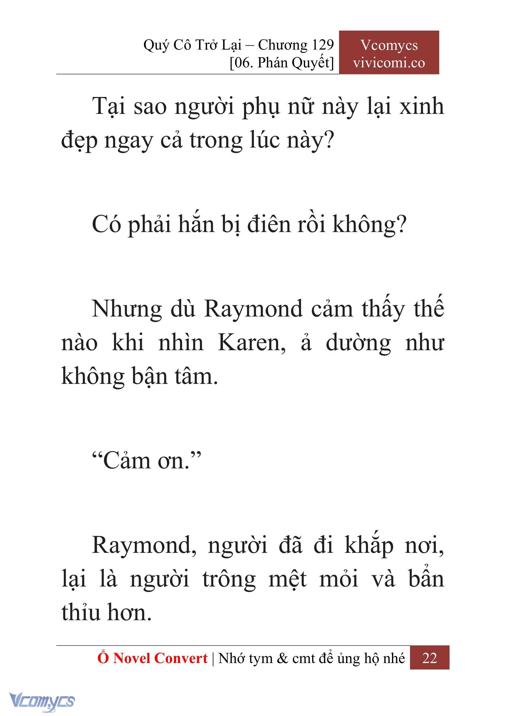 [Novel] Quý Cô Trở Lại Chapter  129 - 24
