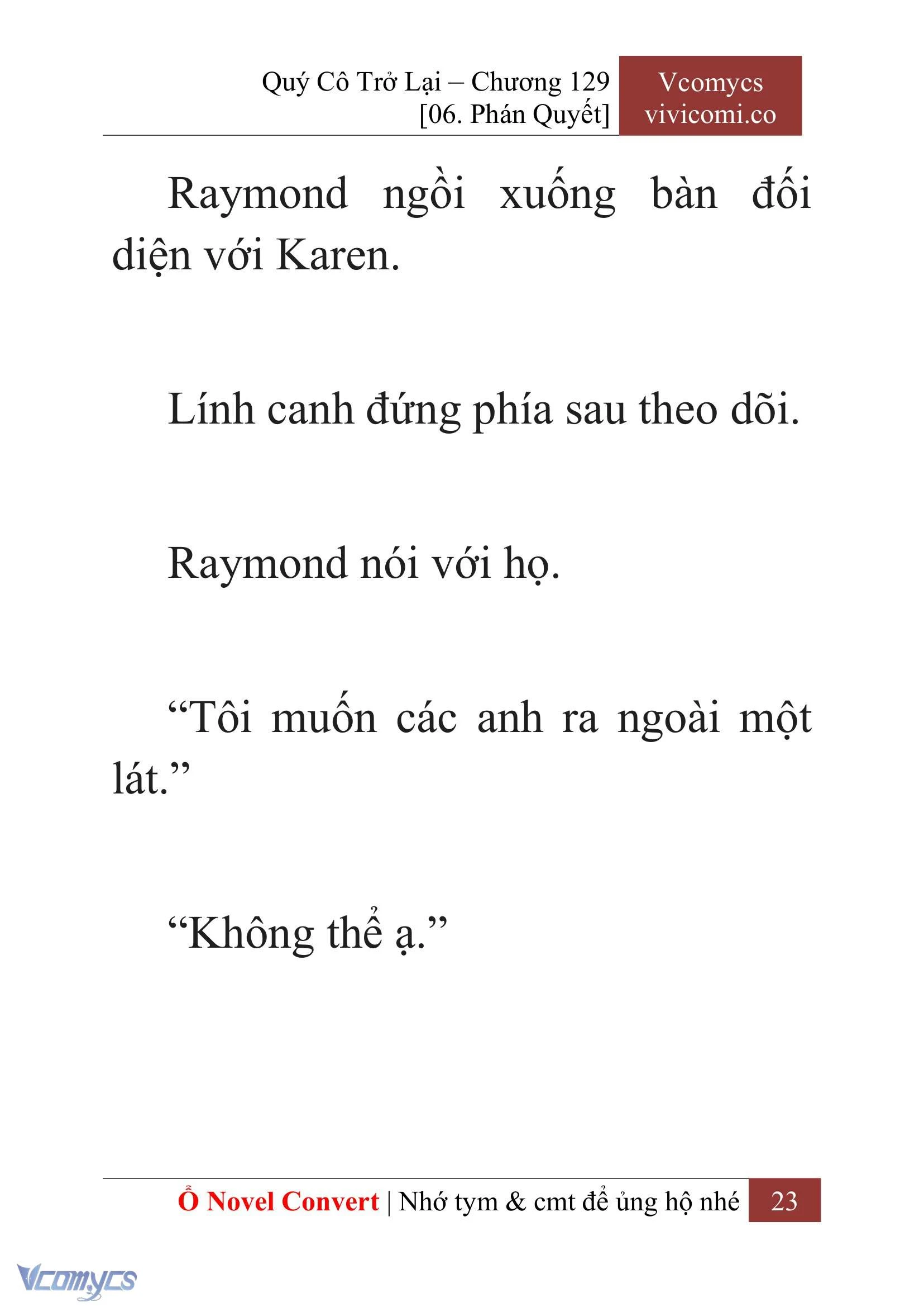 [Novel] Quý Cô Trở Lại Chapter  129 - 25