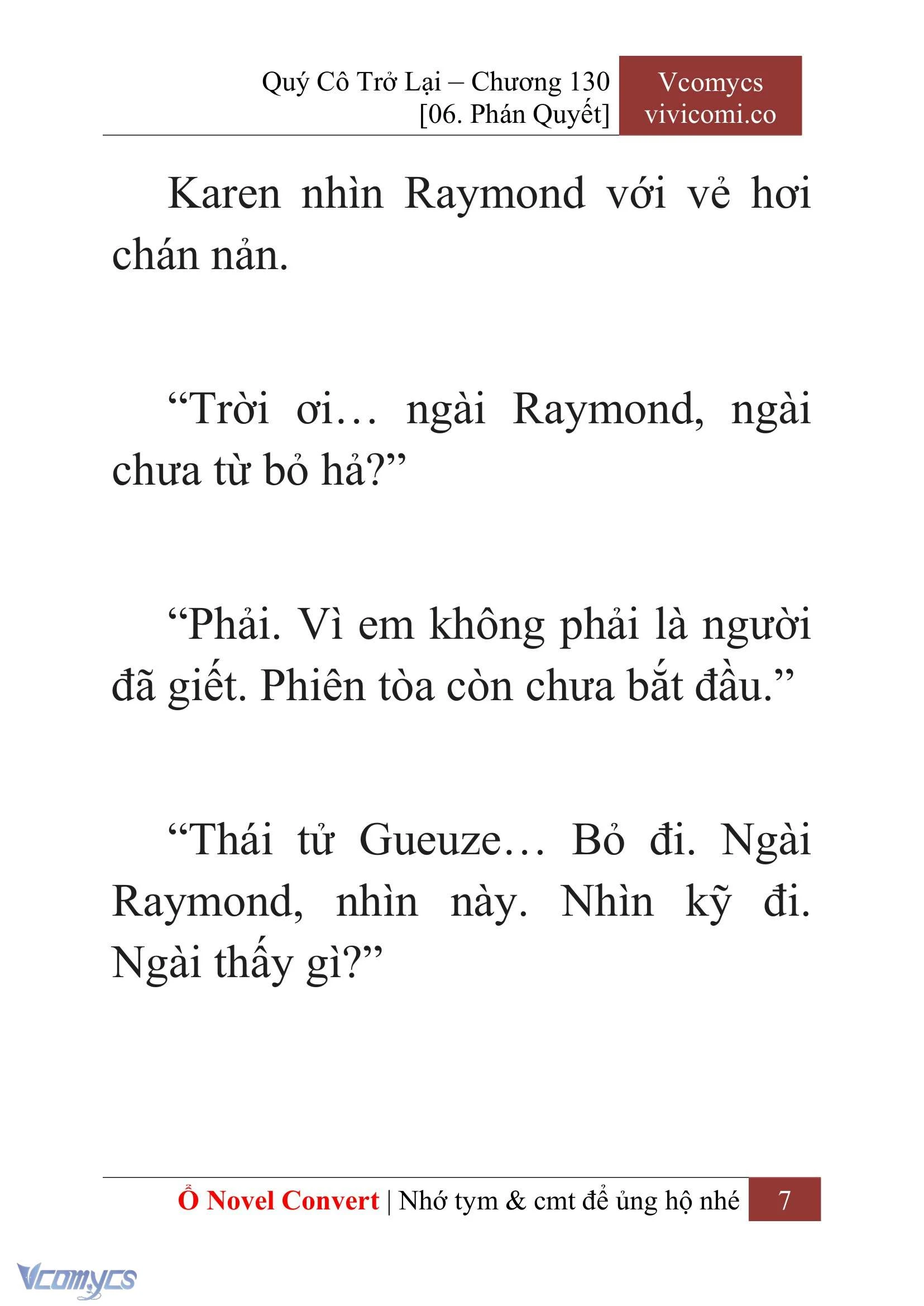 [Novel] Quý Cô Trở Lại Chapter  130 - 9