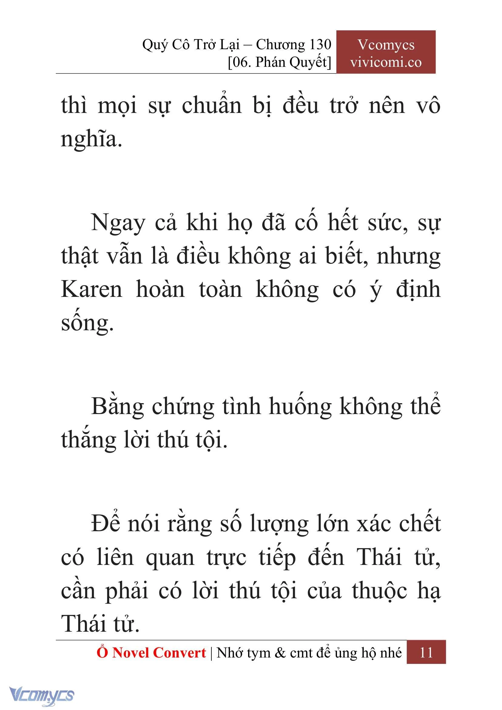 [Novel] Quý Cô Trở Lại Chapter  130 - 13