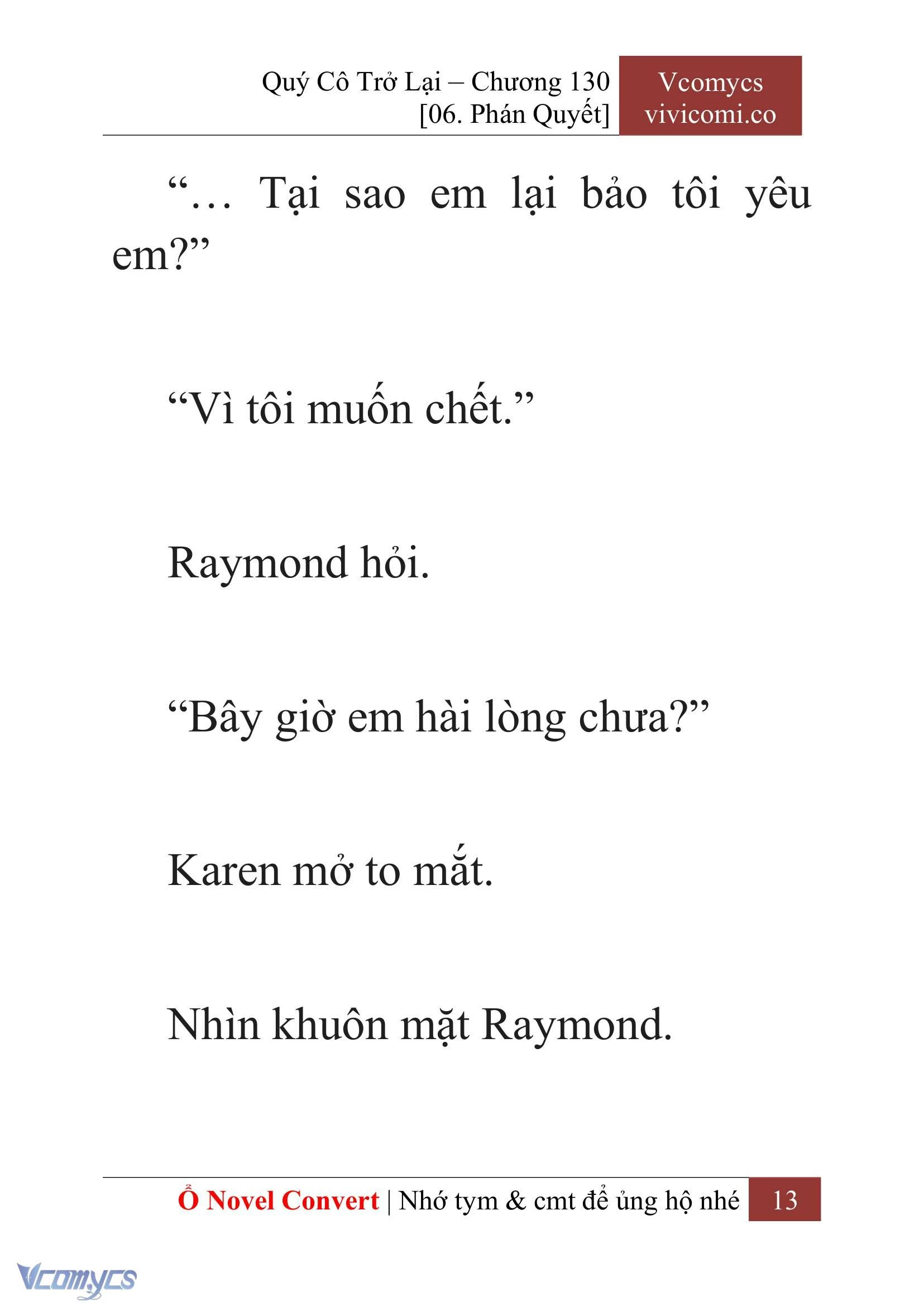 [Novel] Quý Cô Trở Lại Chapter  130 - 15