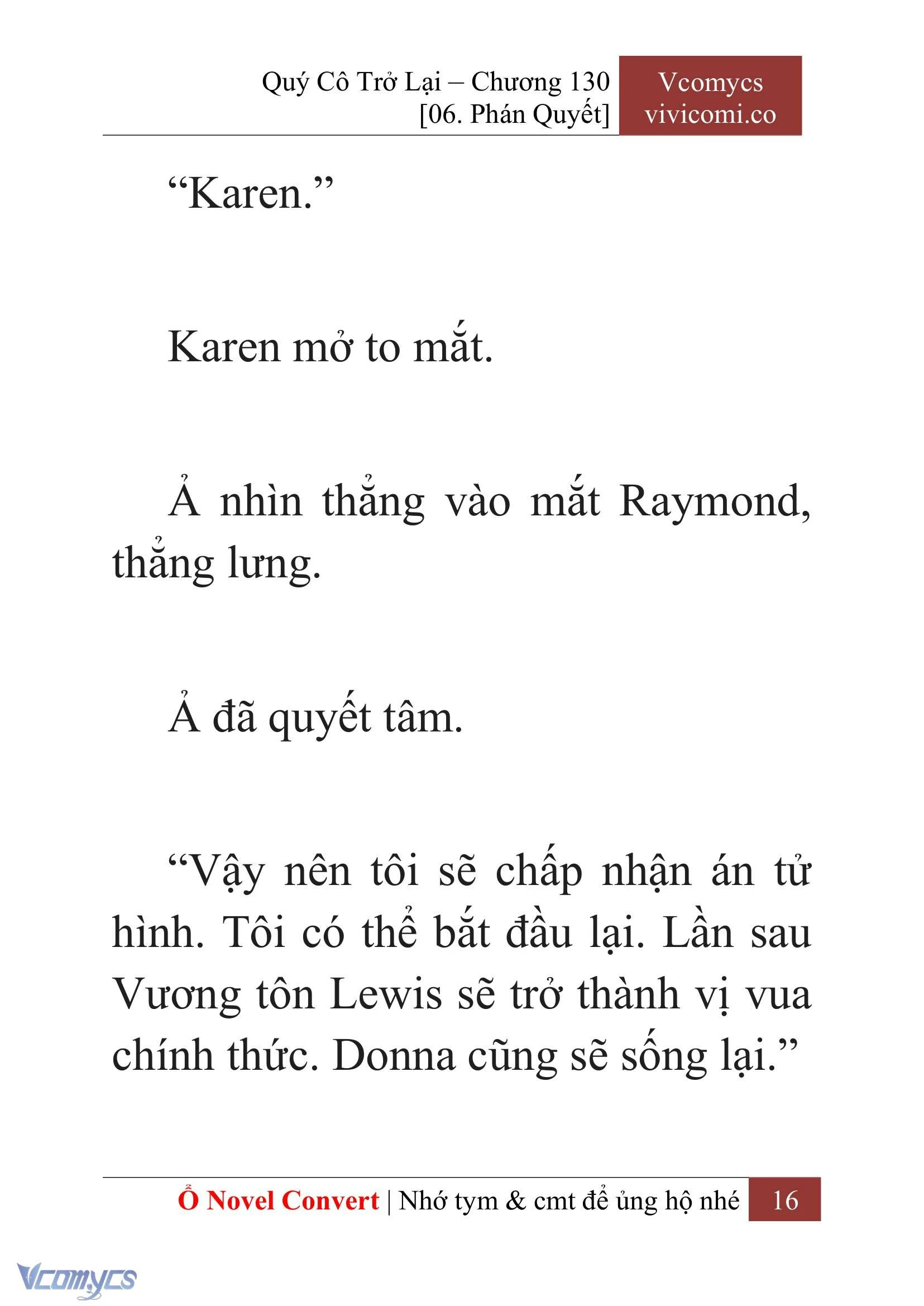 [Novel] Quý Cô Trở Lại Chapter  130 - 18