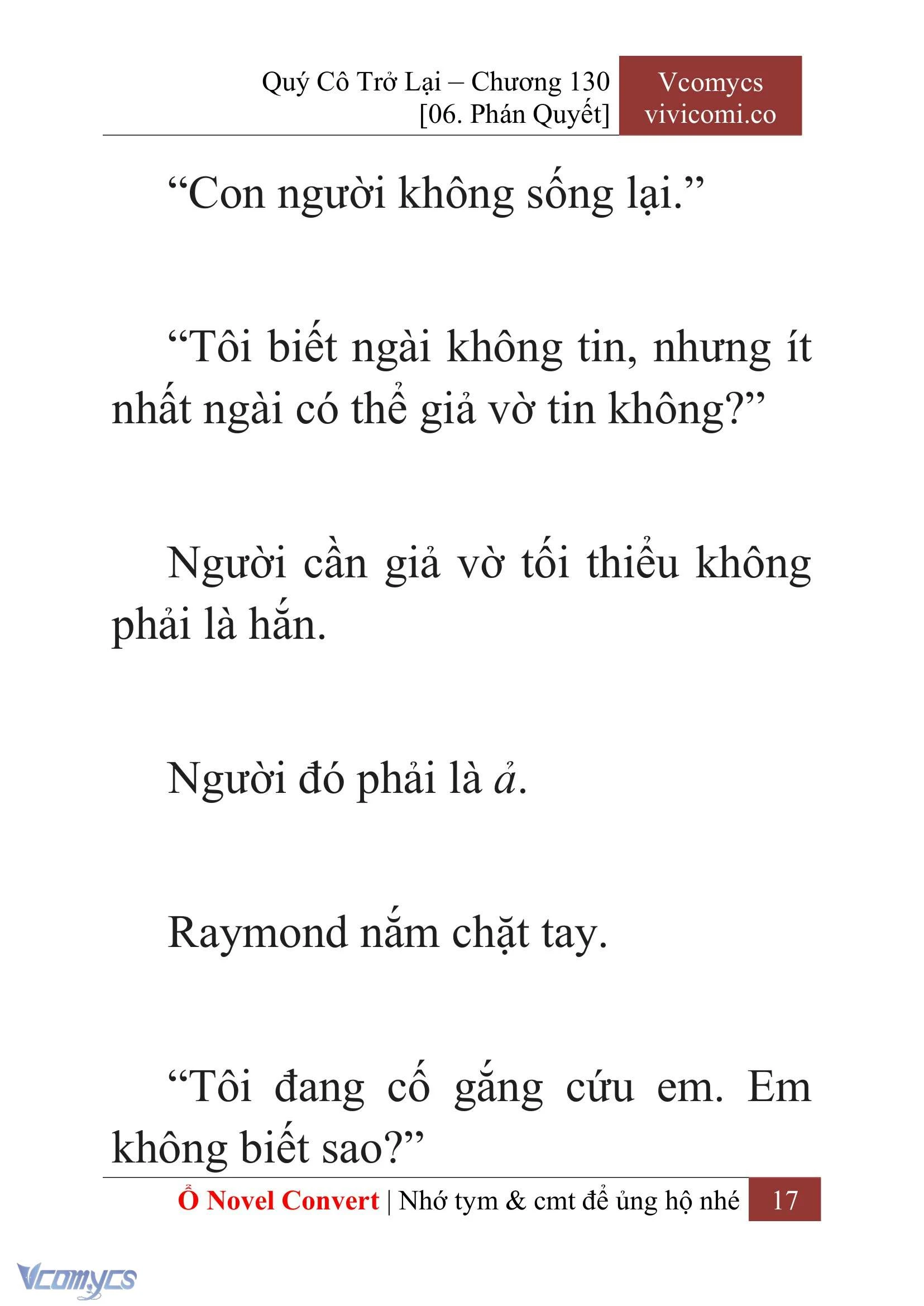 [Novel] Quý Cô Trở Lại Chapter  130 - 19
