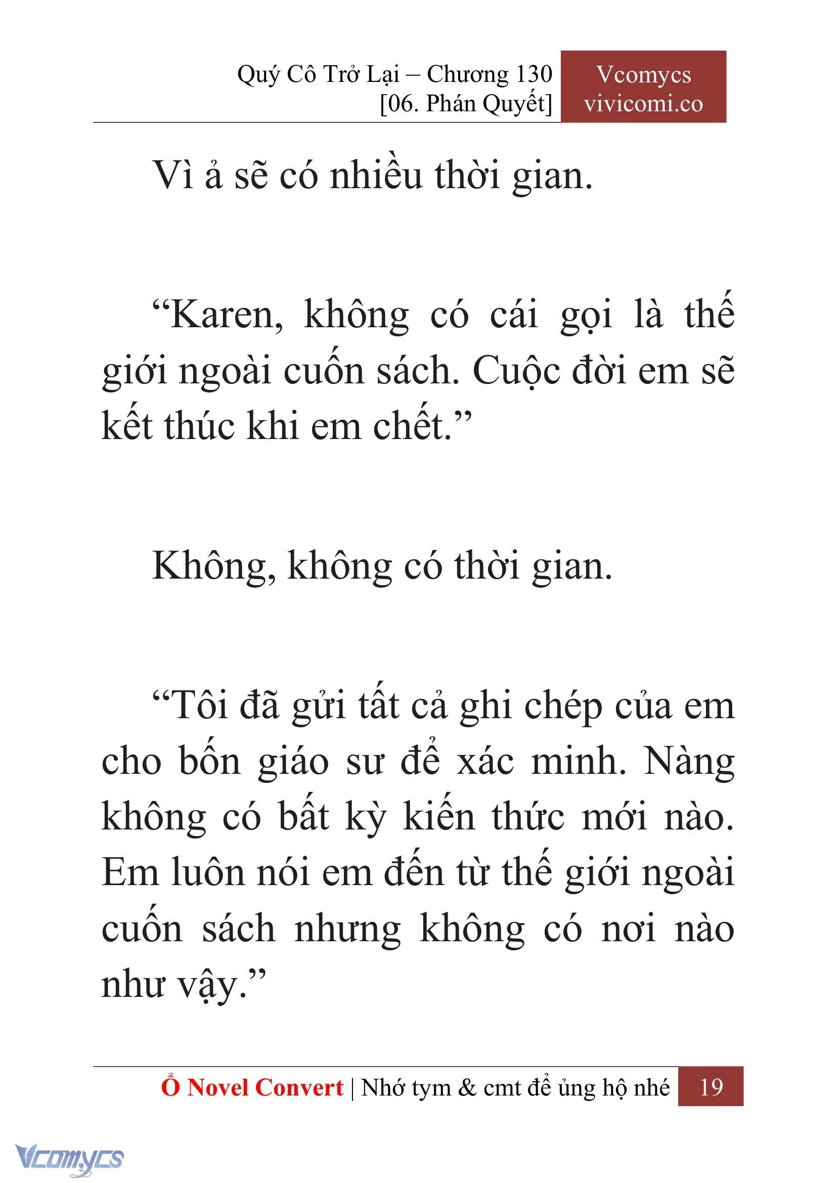 [Novel] Quý Cô Trở Lại Chapter  130 - 21