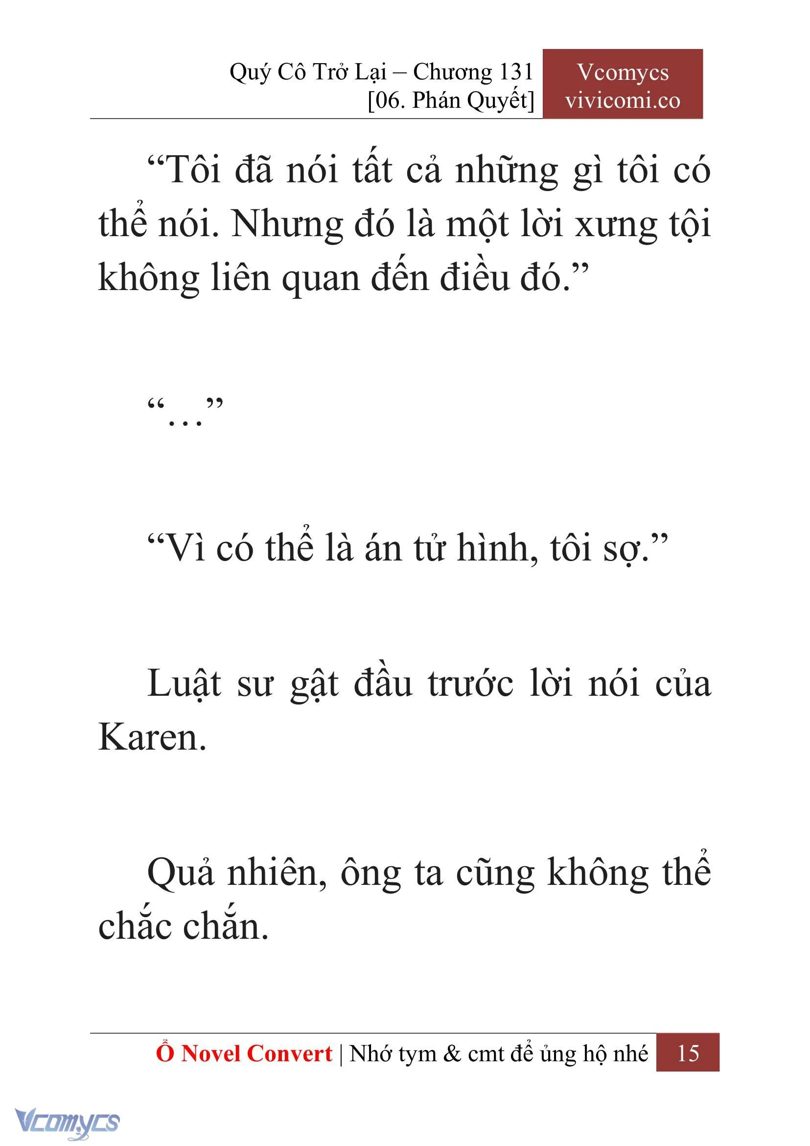 [Novel] Quý Cô Trở Lại Chapter  131 - 17