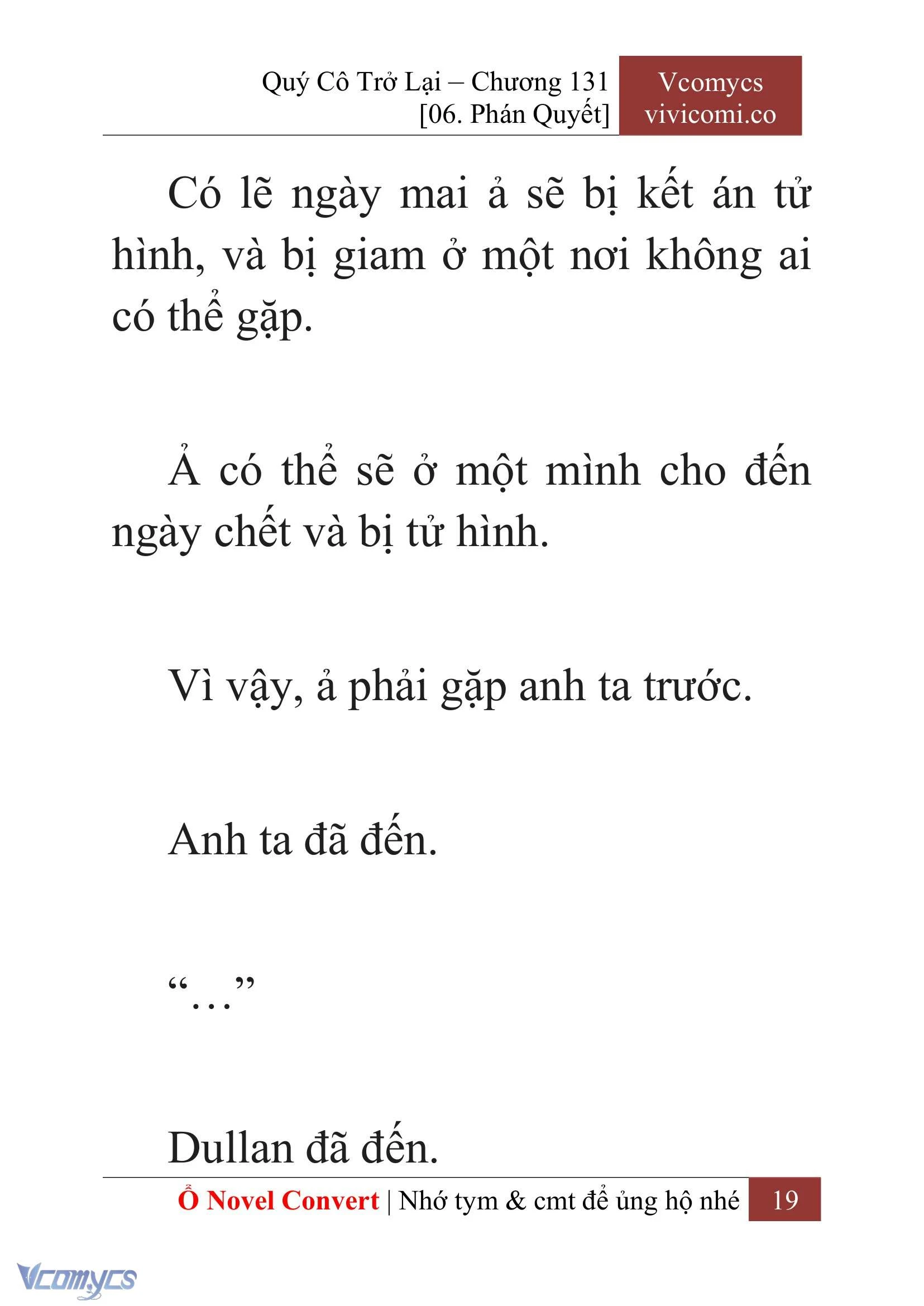 [Novel] Quý Cô Trở Lại Chapter  131 - 21