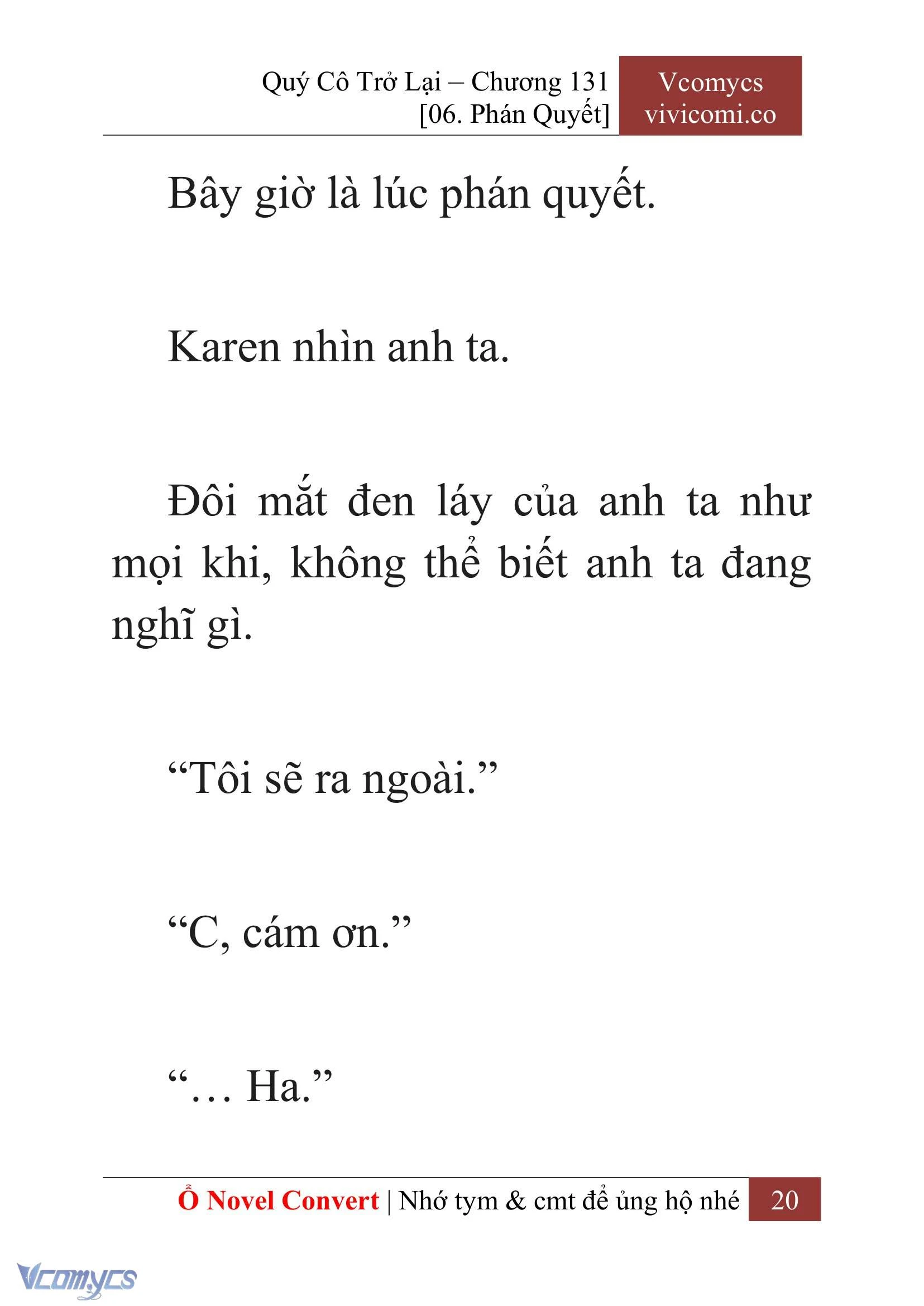 [Novel] Quý Cô Trở Lại Chapter  131 - 22