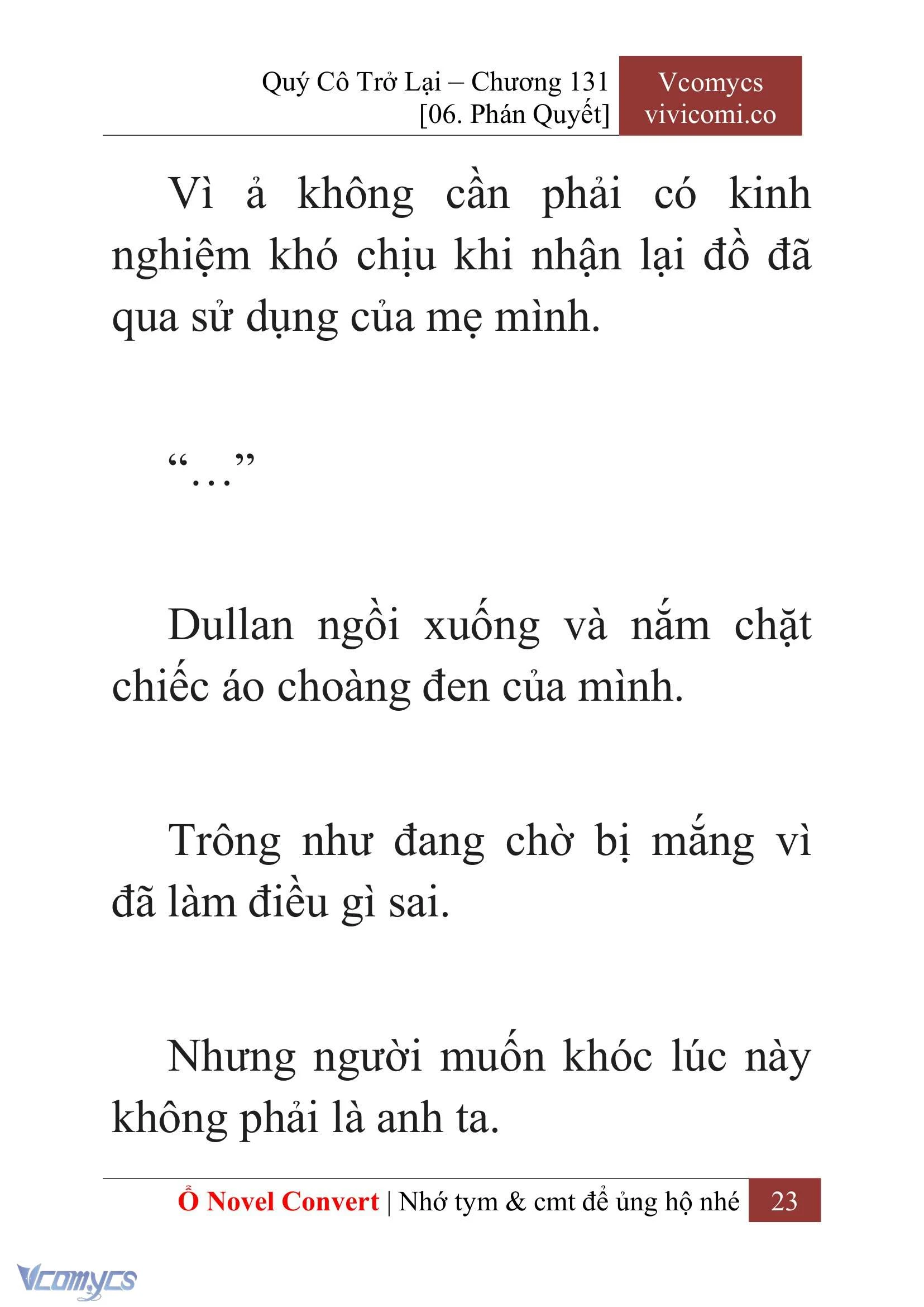 [Novel] Quý Cô Trở Lại Chapter  131 - 25