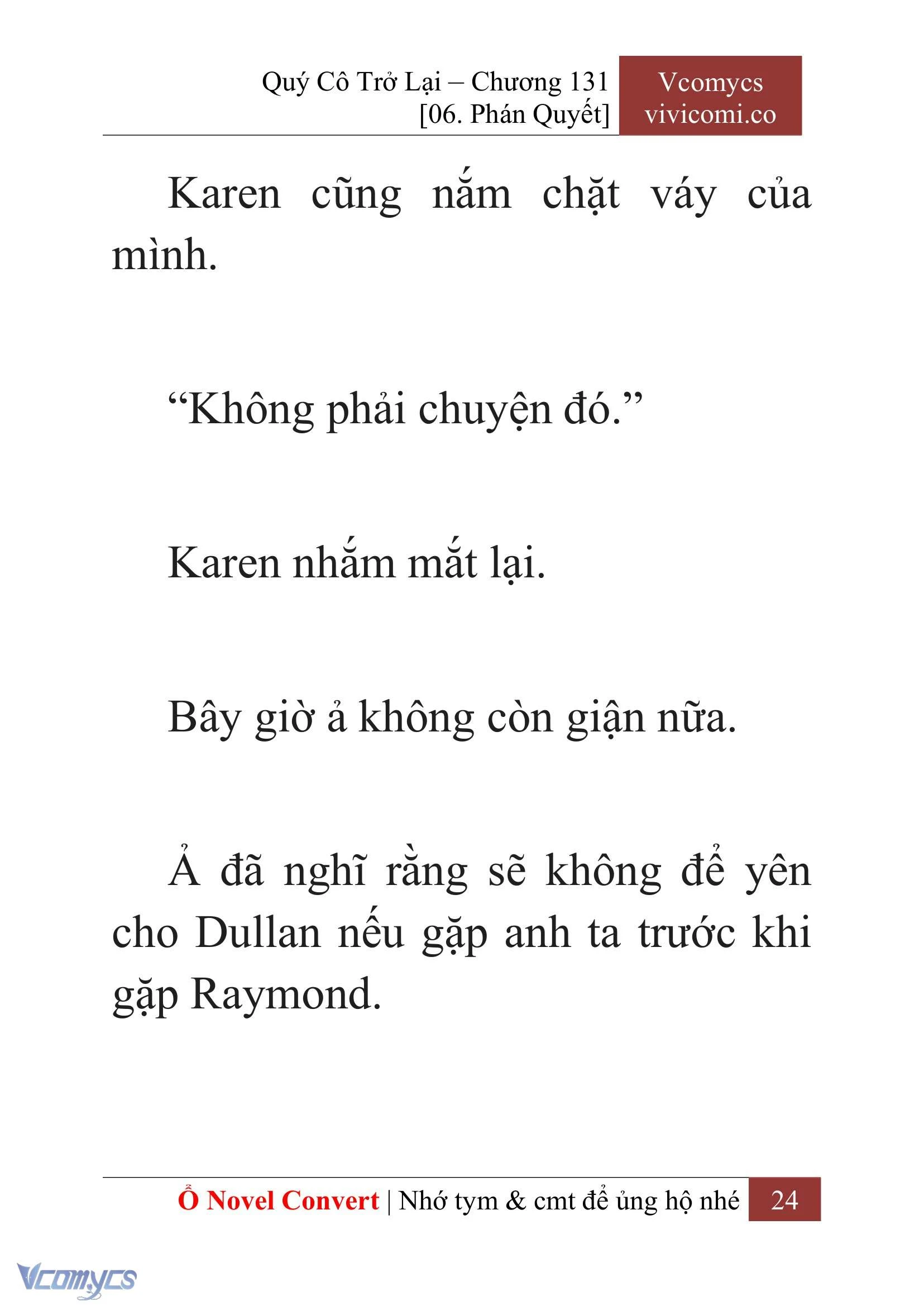 [Novel] Quý Cô Trở Lại Chapter  131 - 26