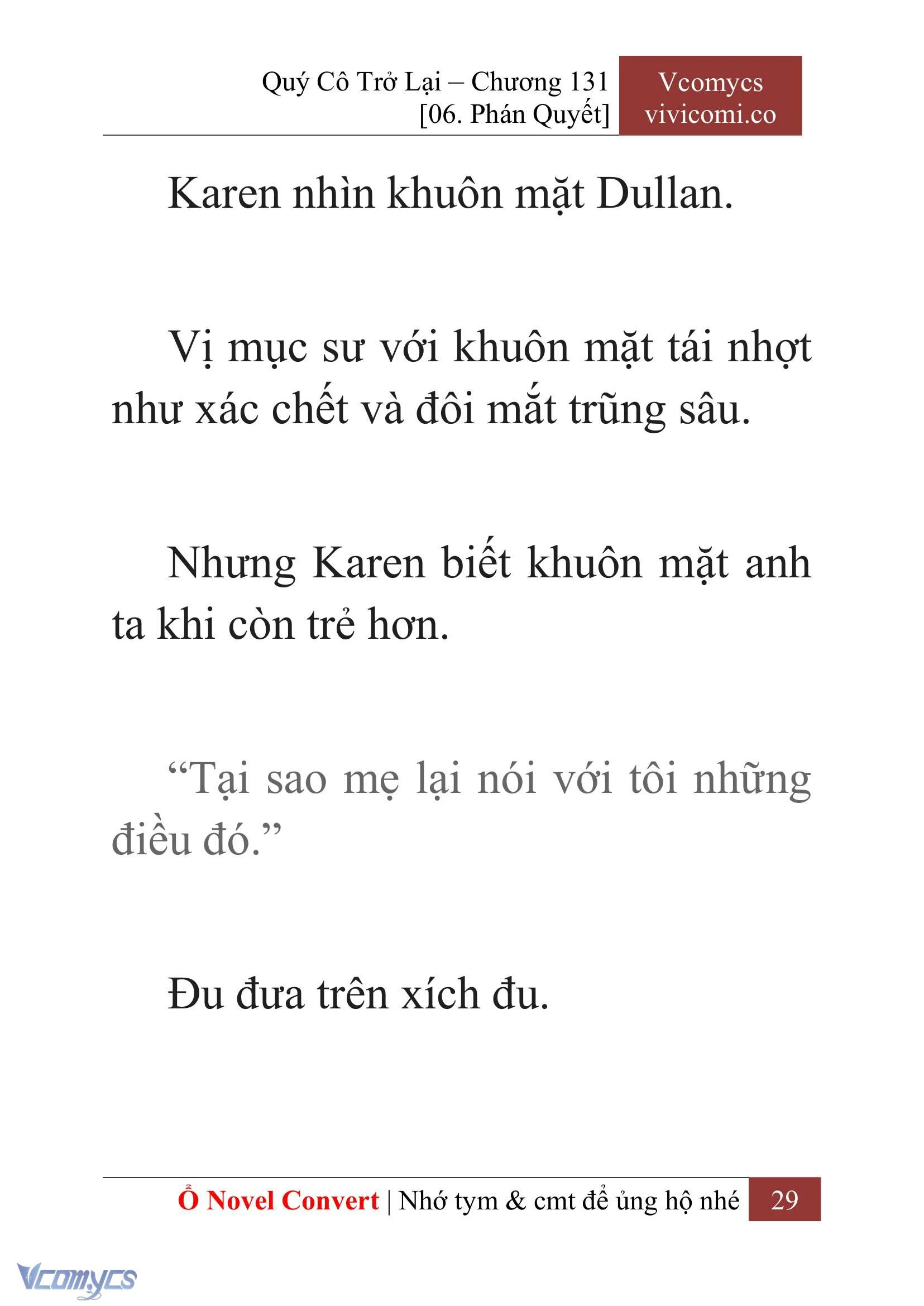 [Novel] Quý Cô Trở Lại Chapter  131 - 31