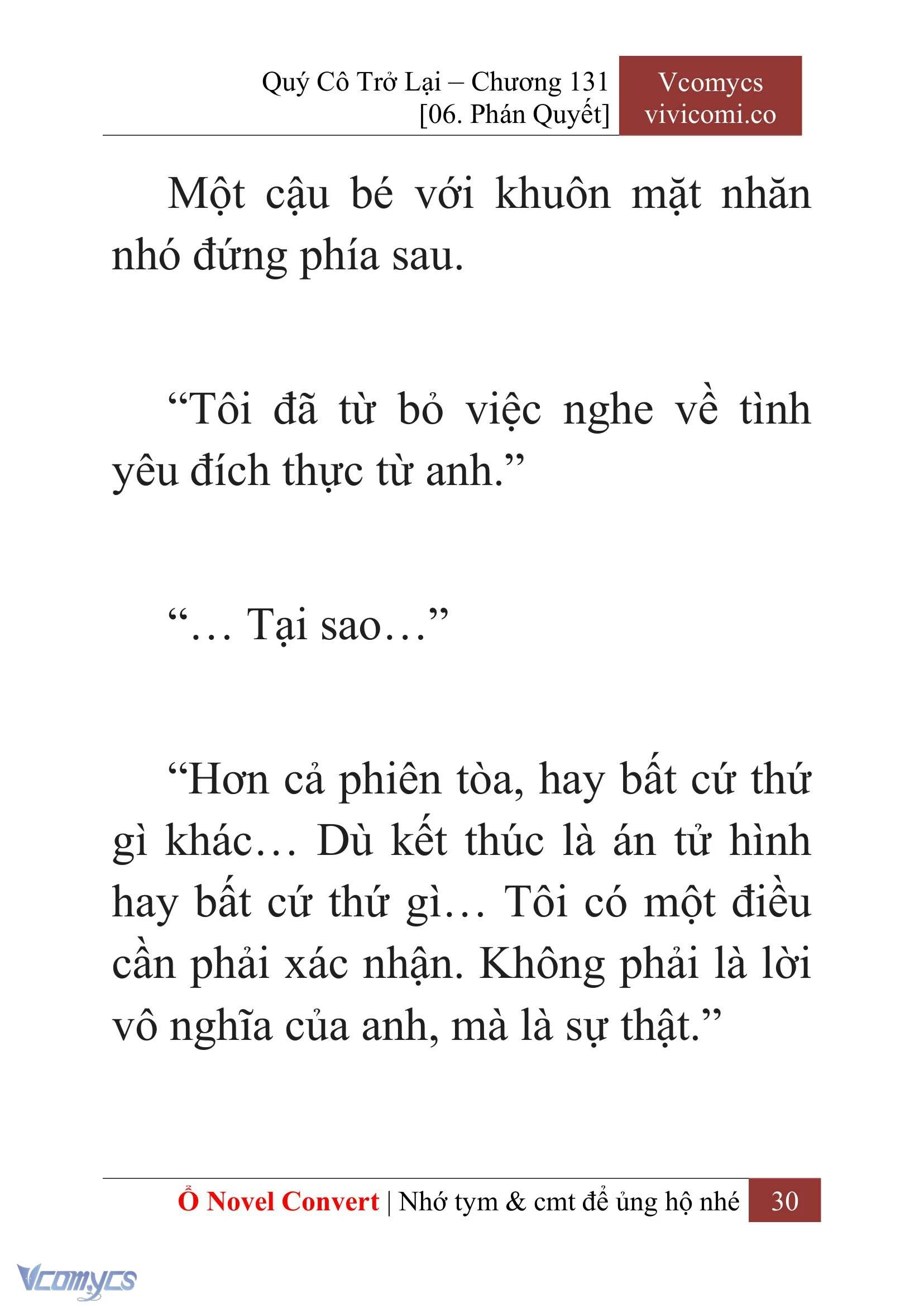 [Novel] Quý Cô Trở Lại Chapter  131 - 32
