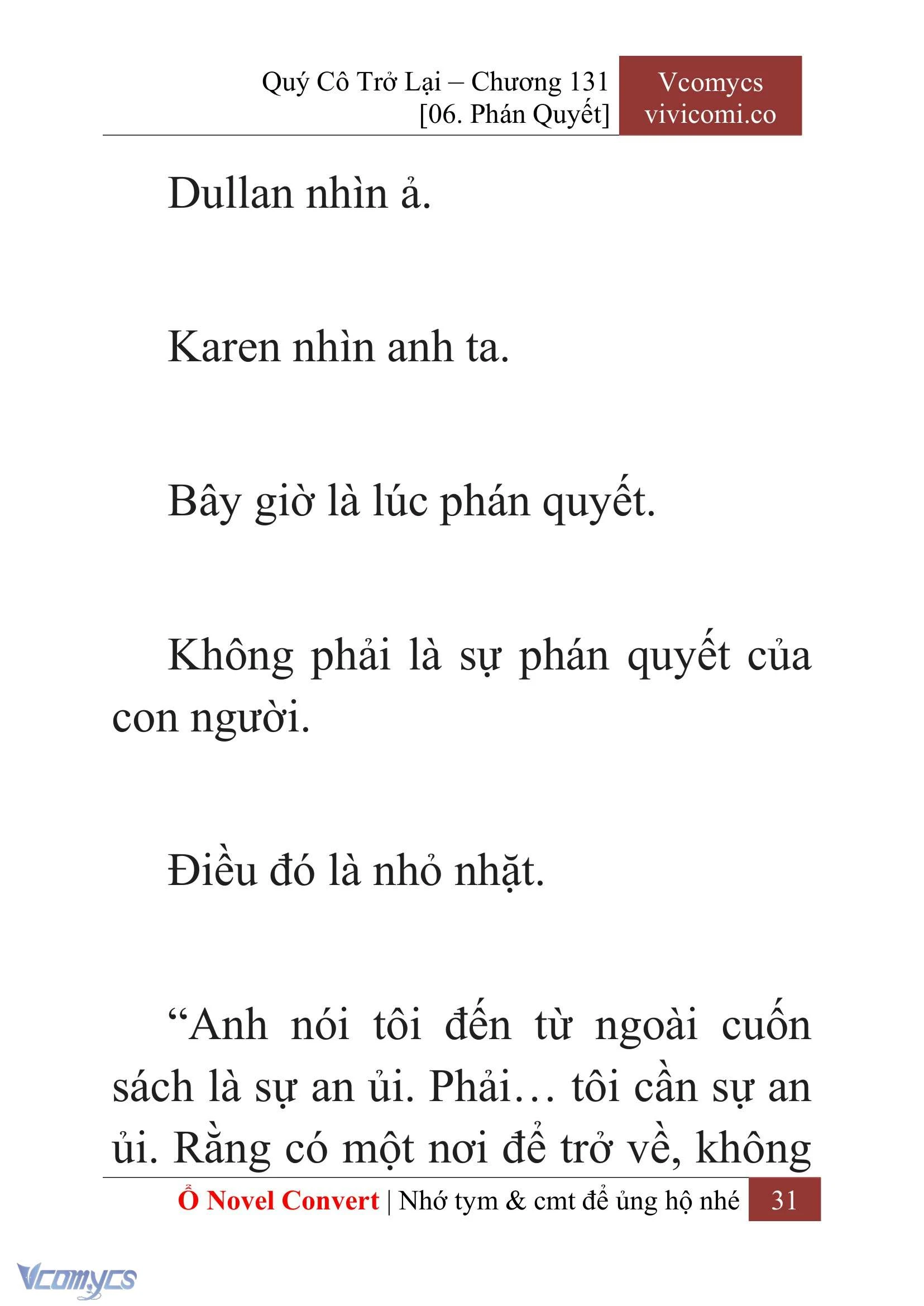 [Novel] Quý Cô Trở Lại Chapter  131 - 33