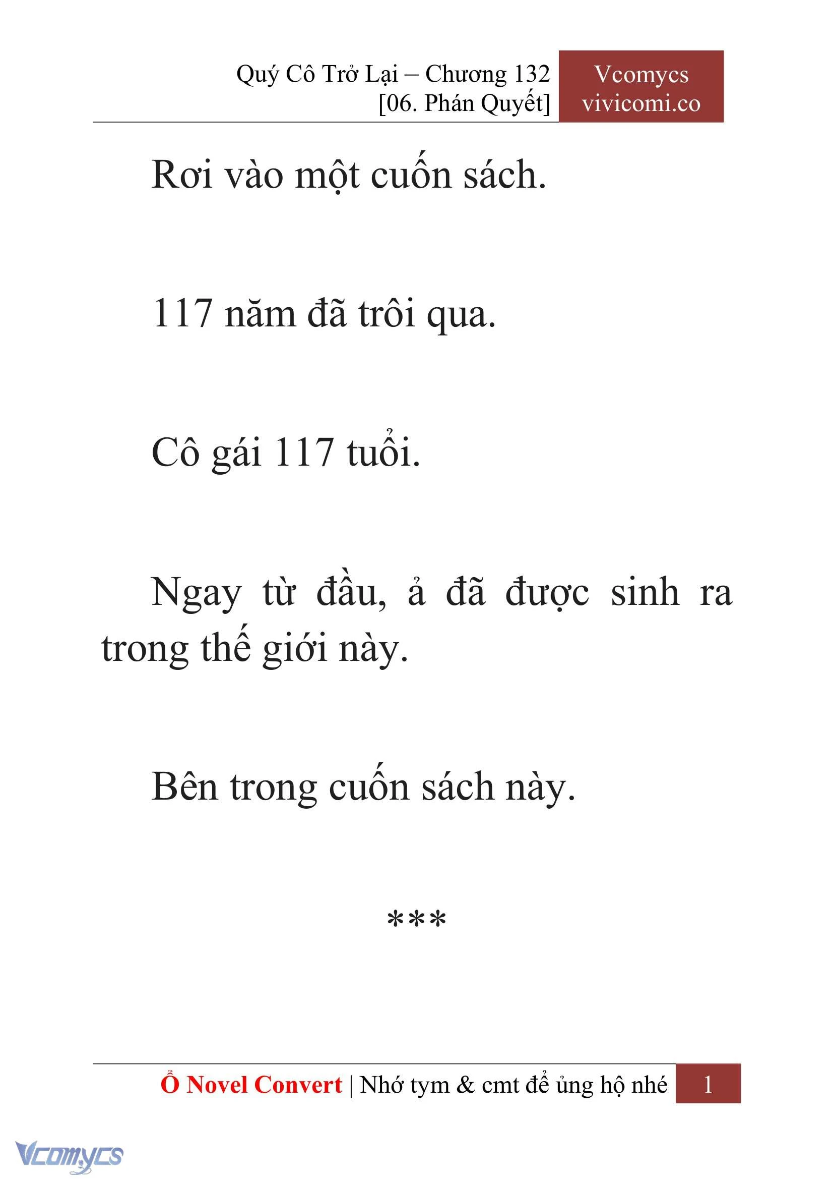 [Novel] Quý Cô Trở Lại Chapter  132 - 3