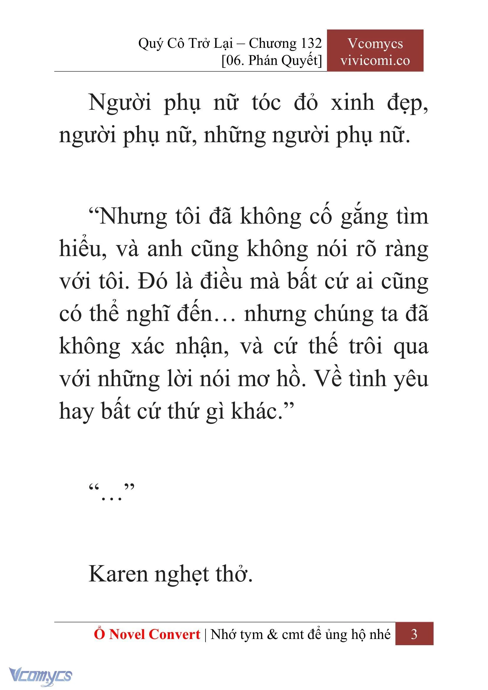 [Novel] Quý Cô Trở Lại Chapter  132 - 5