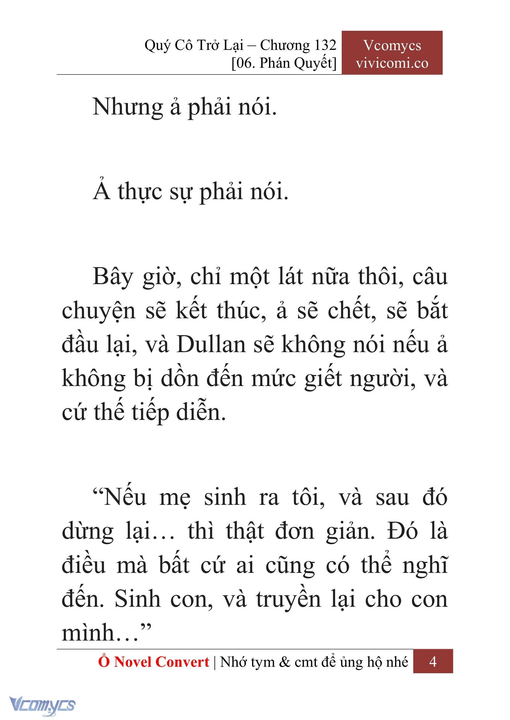 [Novel] Quý Cô Trở Lại Chapter  132 - 6