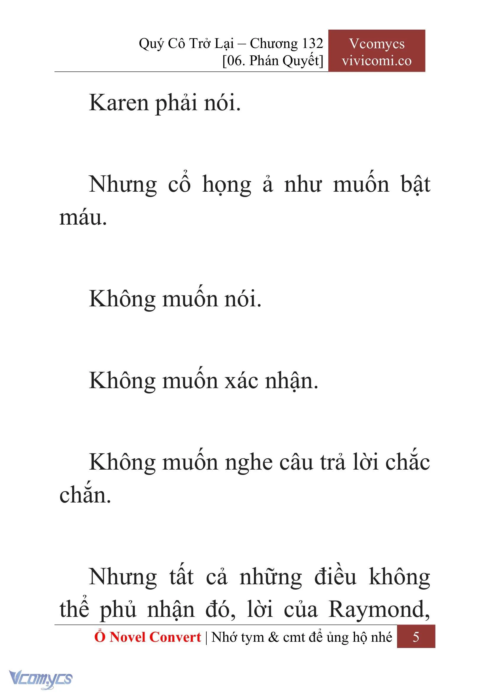 [Novel] Quý Cô Trở Lại Chapter  132 - 7