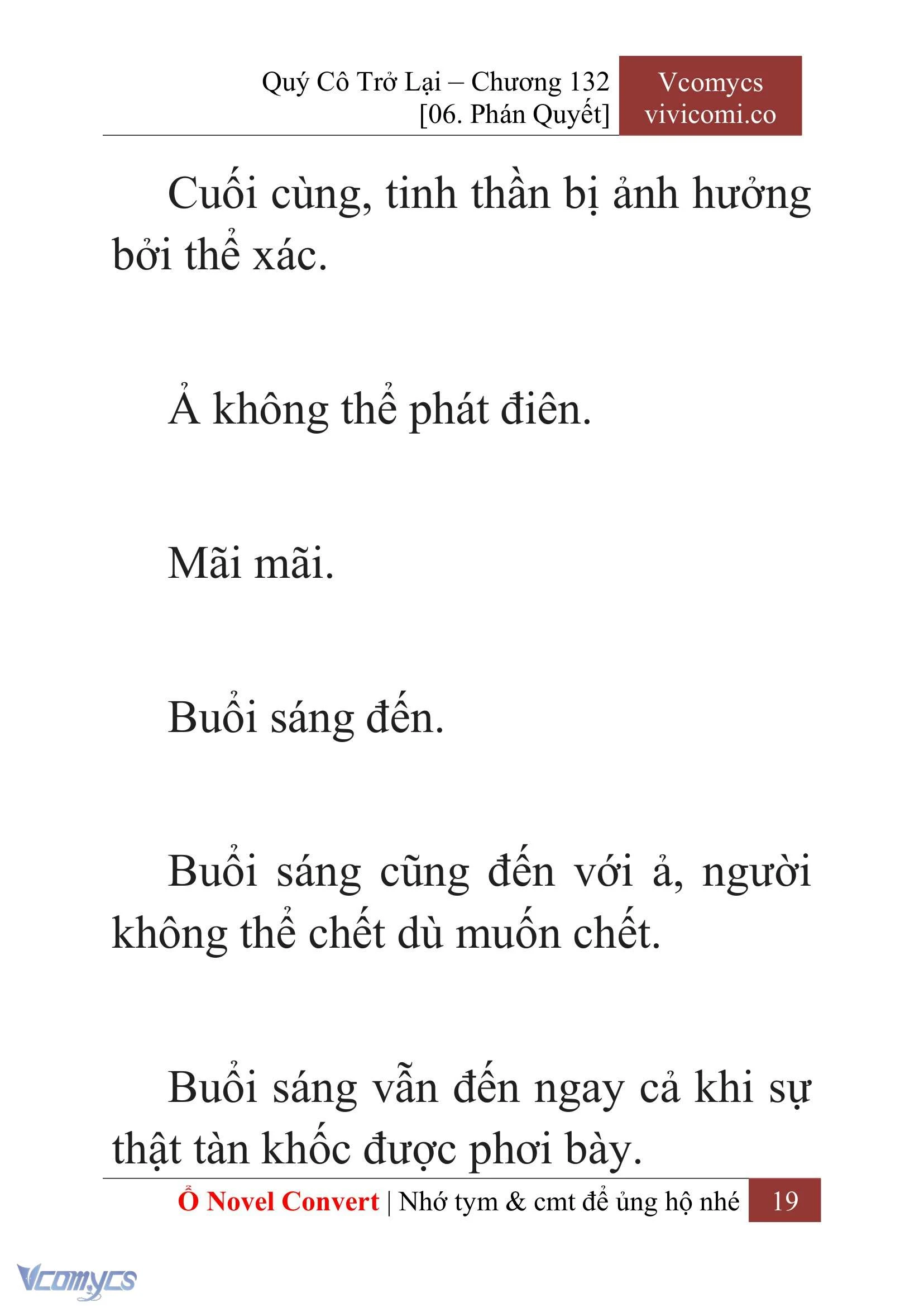 [Novel] Quý Cô Trở Lại Chapter  132 - 21