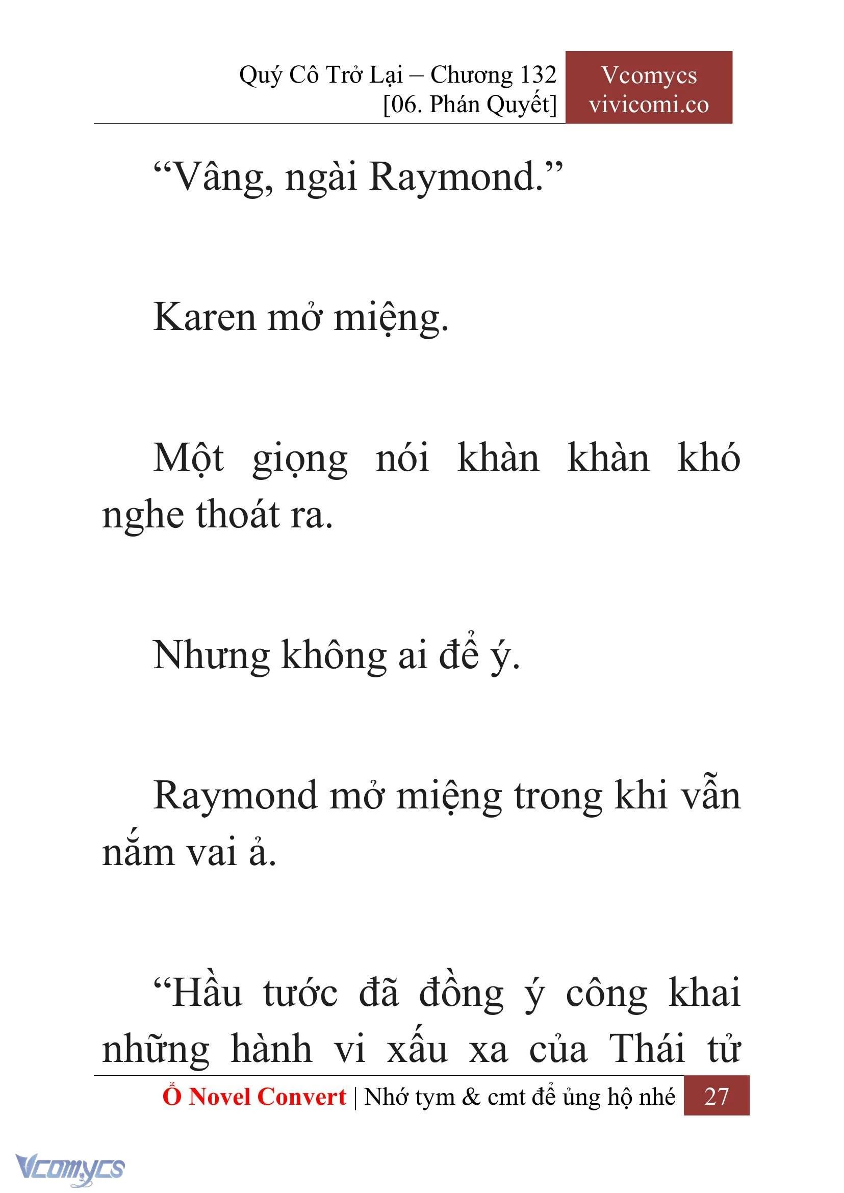 [Novel] Quý Cô Trở Lại Chapter  132 - 29