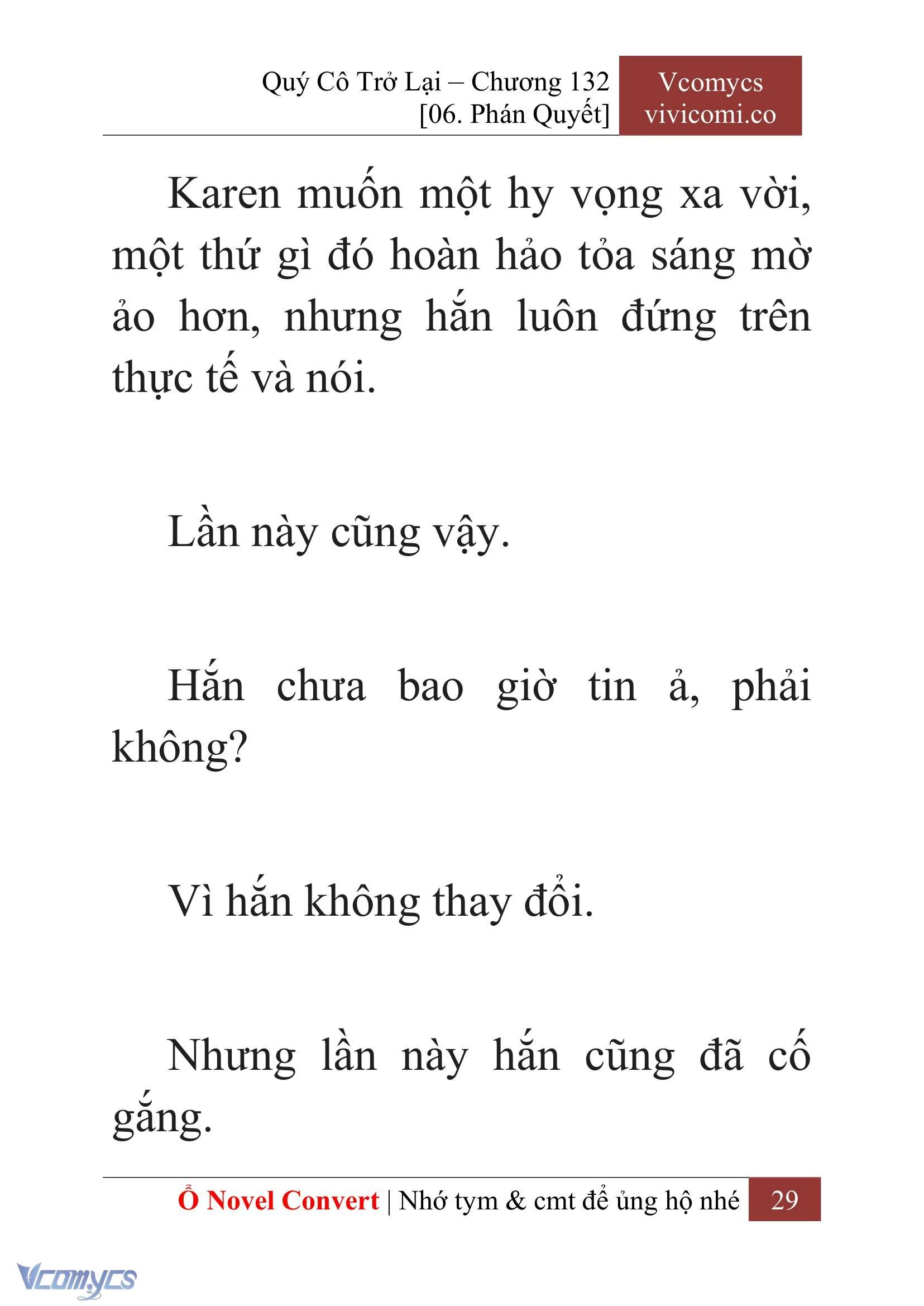 [Novel] Quý Cô Trở Lại Chapter  132 - 31