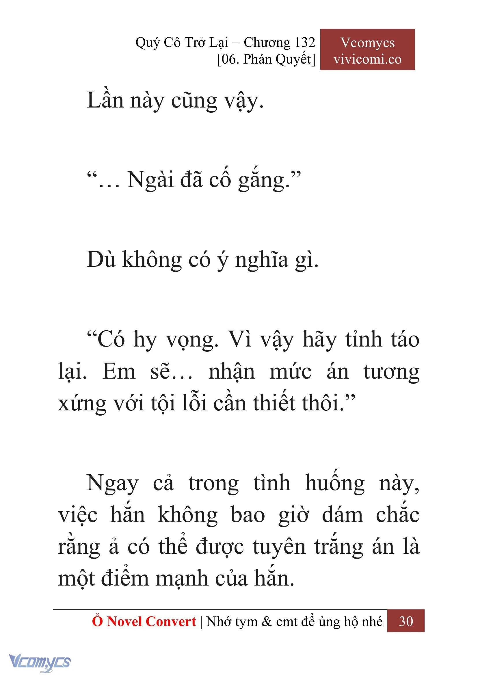 [Novel] Quý Cô Trở Lại Chapter  132 - 32