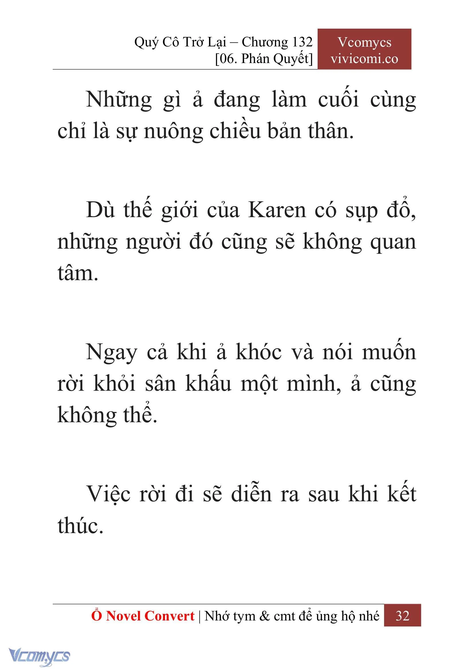 [Novel] Quý Cô Trở Lại Chapter  132 - 34