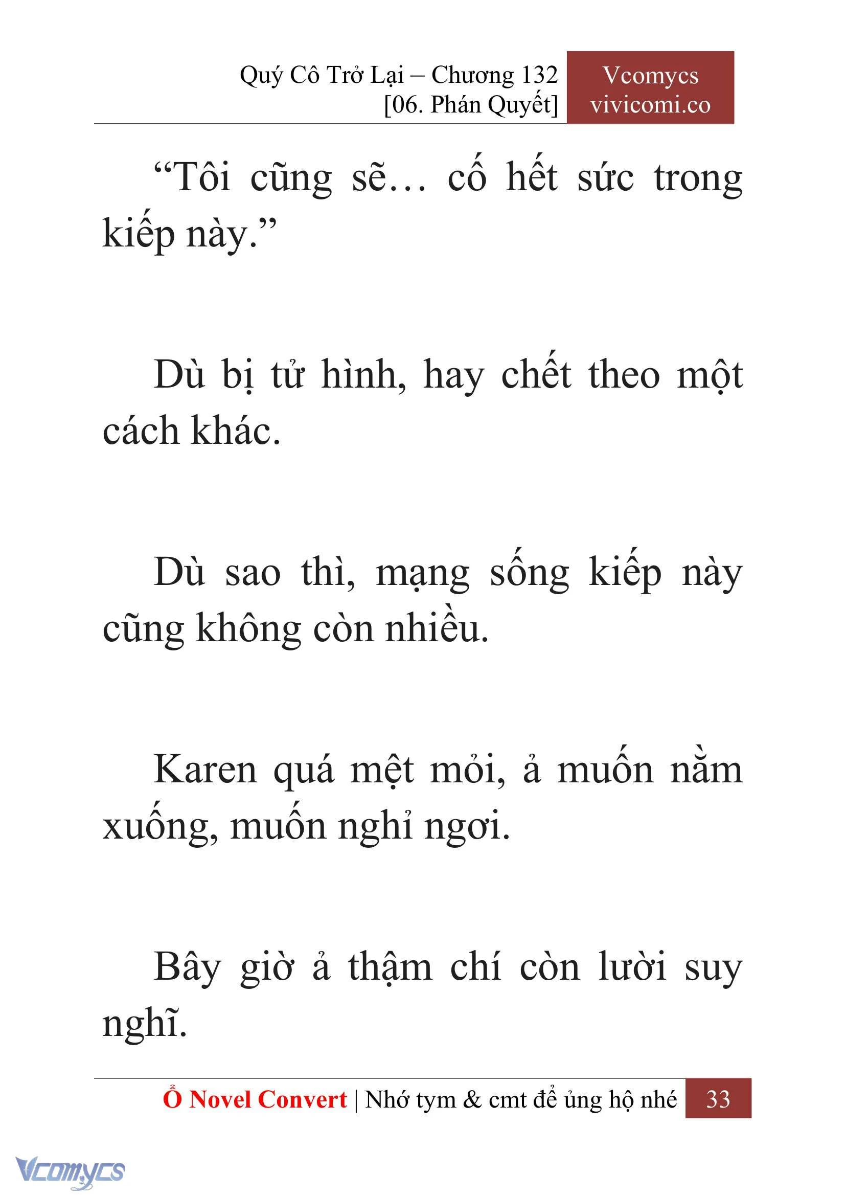 [Novel] Quý Cô Trở Lại Chapter  132 - 35