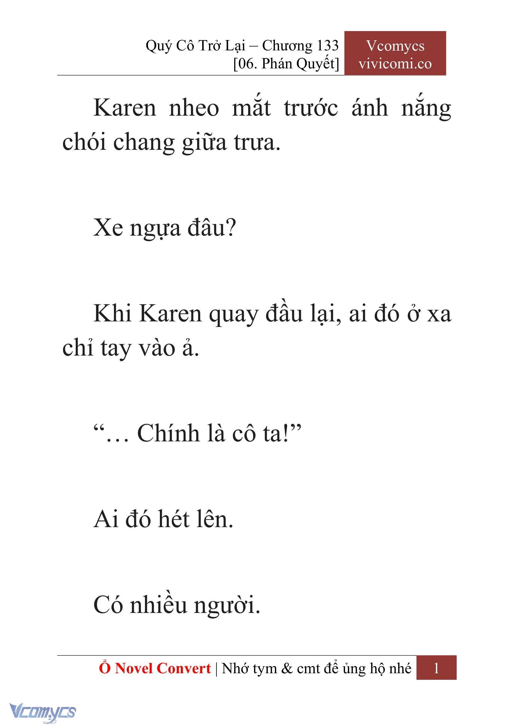 [Novel] Quý Cô Trở Lại Chapter  133 - 3