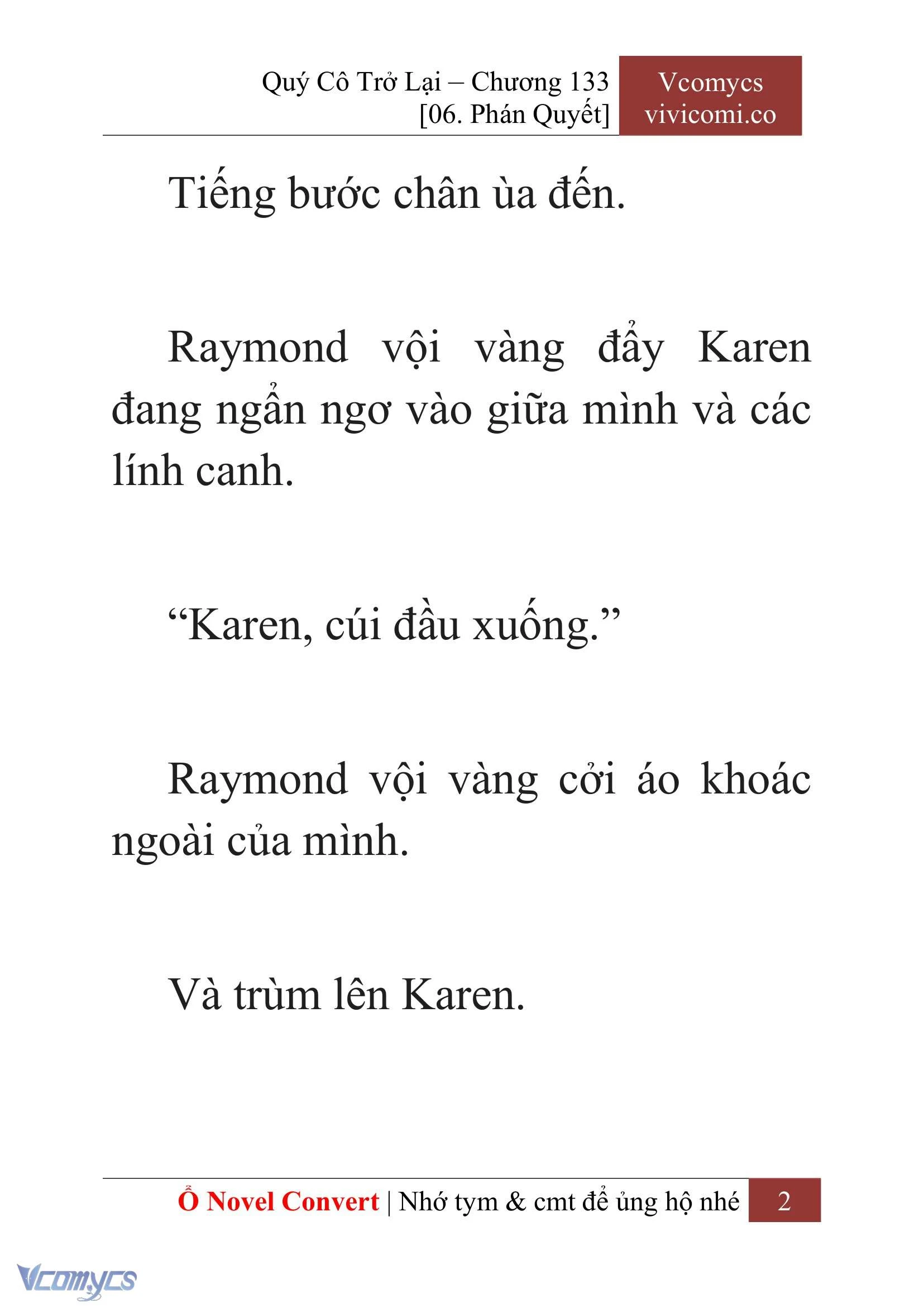 [Novel] Quý Cô Trở Lại Chapter  133 - 4