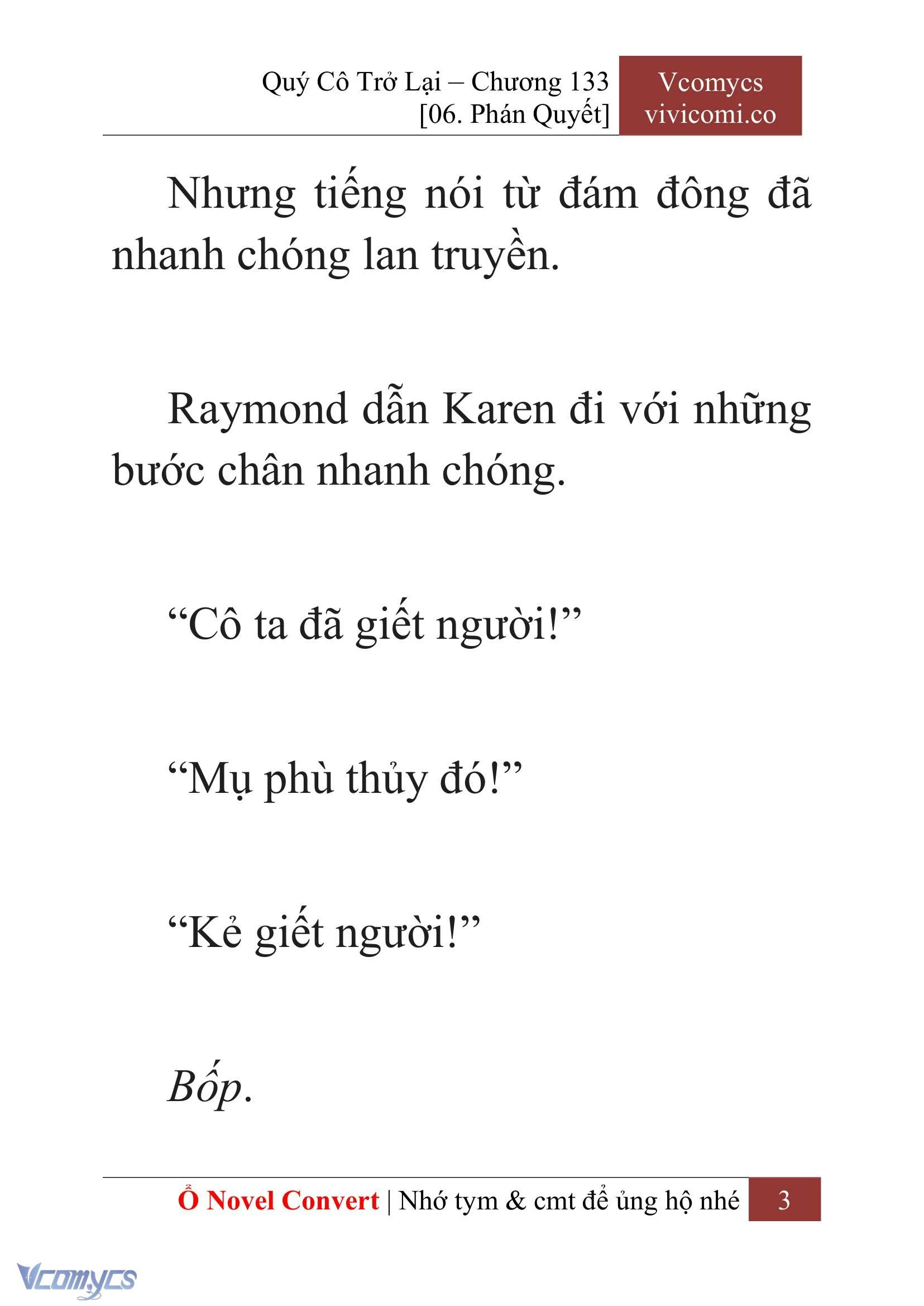 [Novel] Quý Cô Trở Lại Chapter  133 - 5