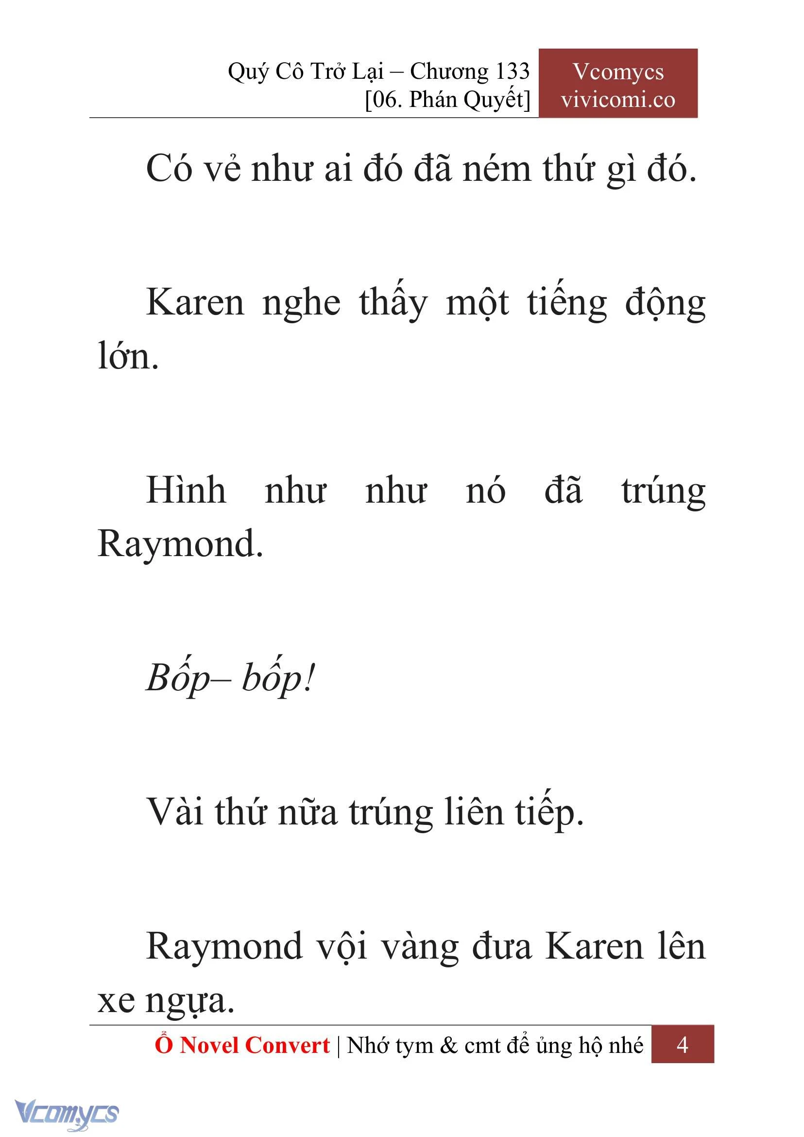 [Novel] Quý Cô Trở Lại Chapter  133 - 6