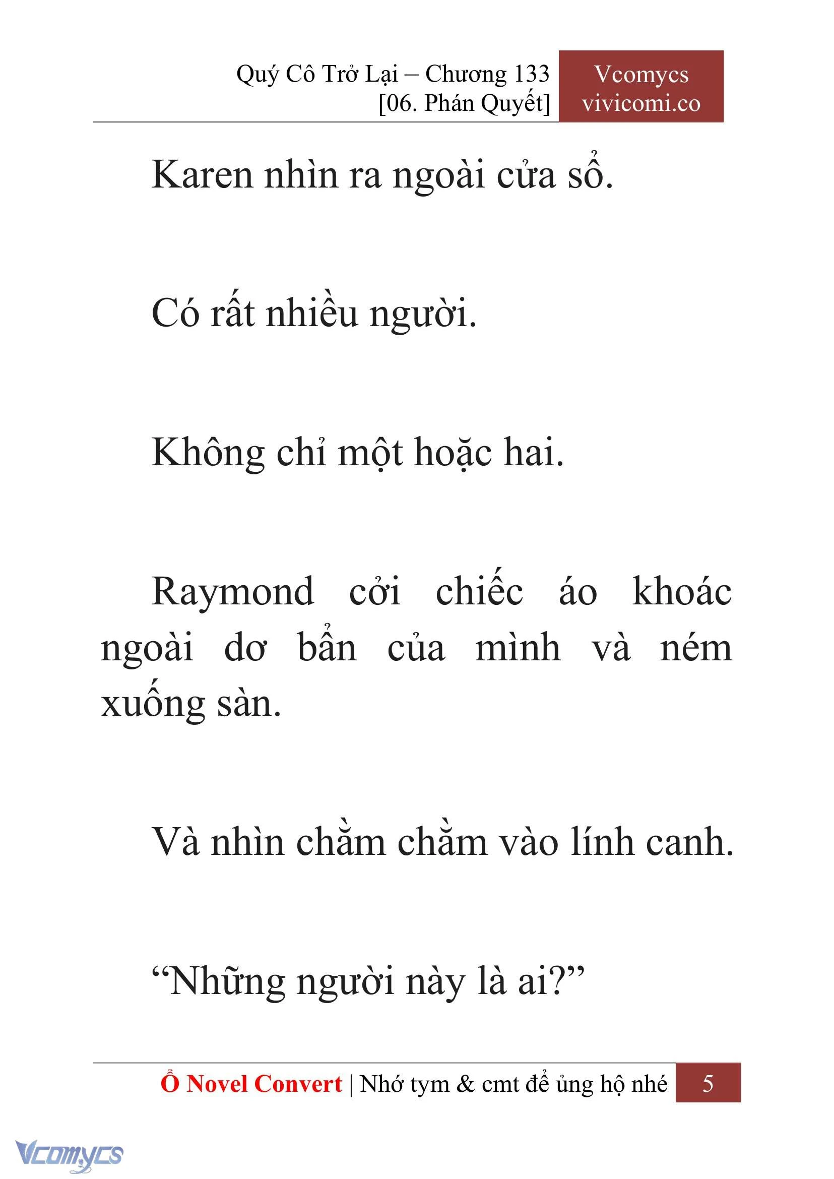 [Novel] Quý Cô Trở Lại Chapter  133 - 7