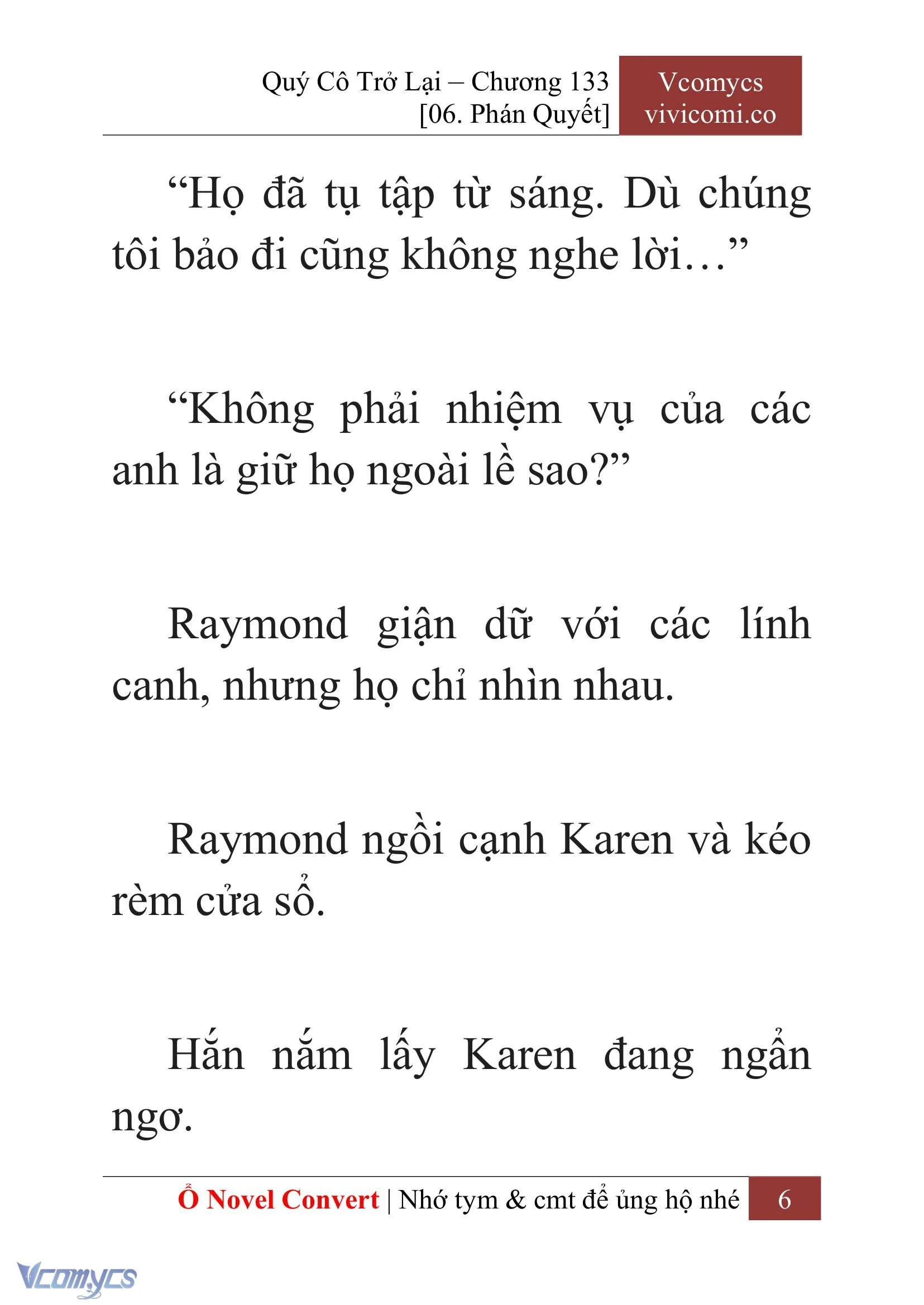 [Novel] Quý Cô Trở Lại Chapter  133 - 8