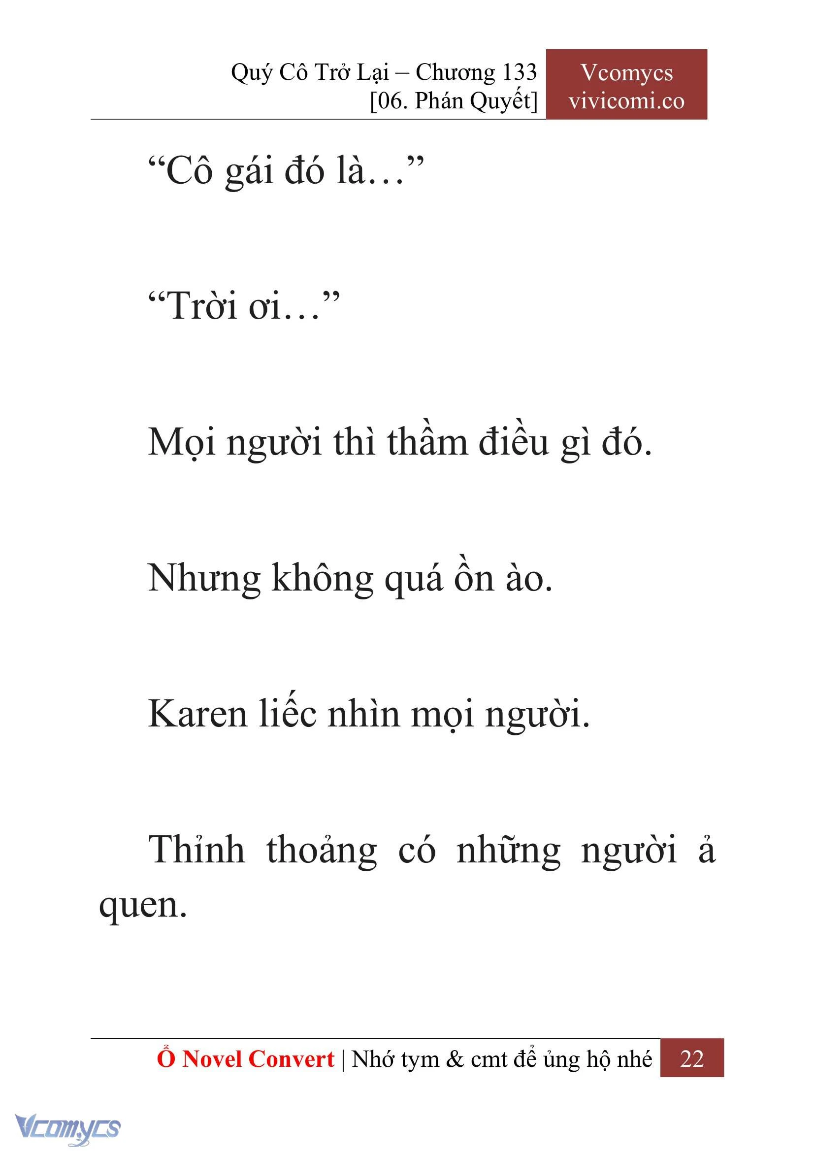 [Novel] Quý Cô Trở Lại Chapter  133 - 24
