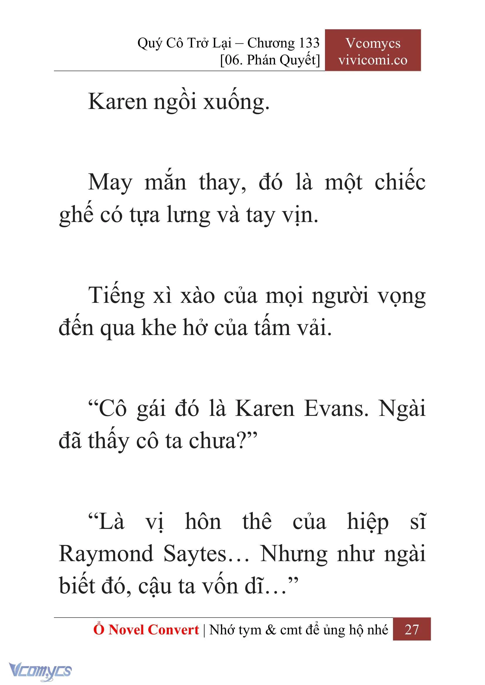 [Novel] Quý Cô Trở Lại Chapter  133 - 29