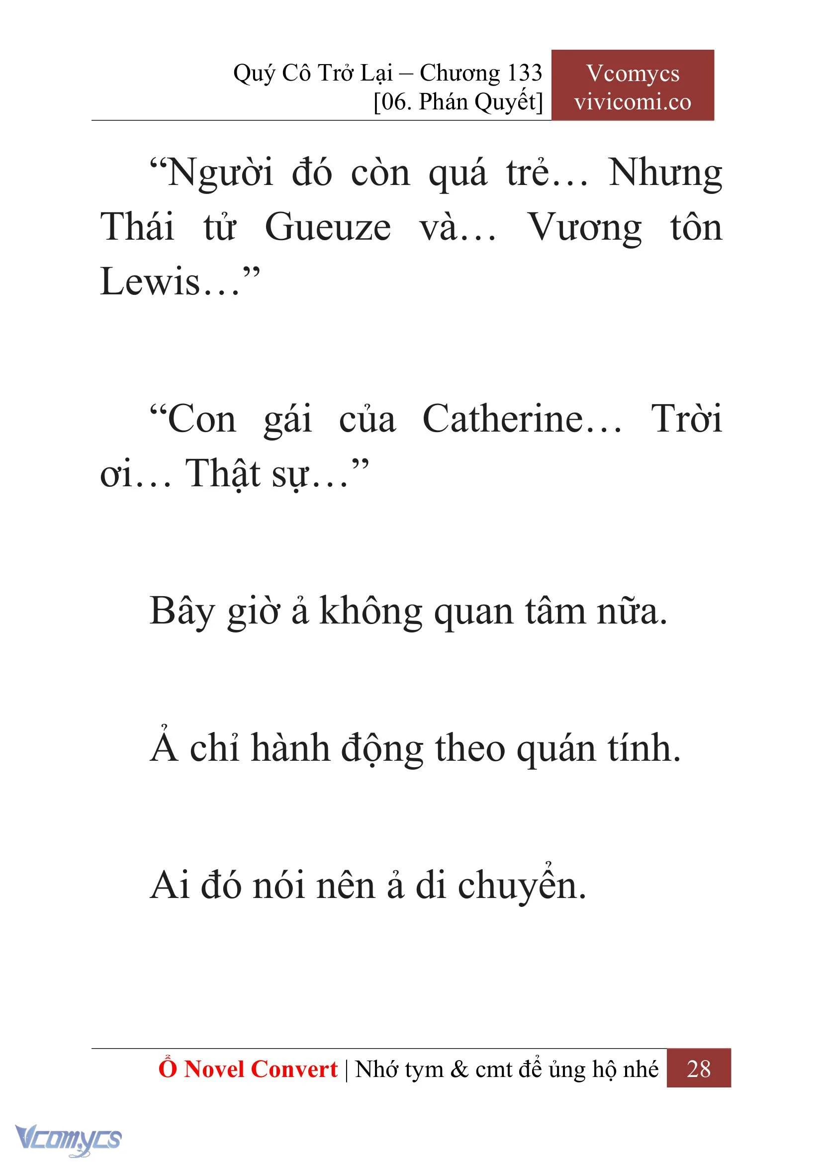 [Novel] Quý Cô Trở Lại Chapter  133 - 30