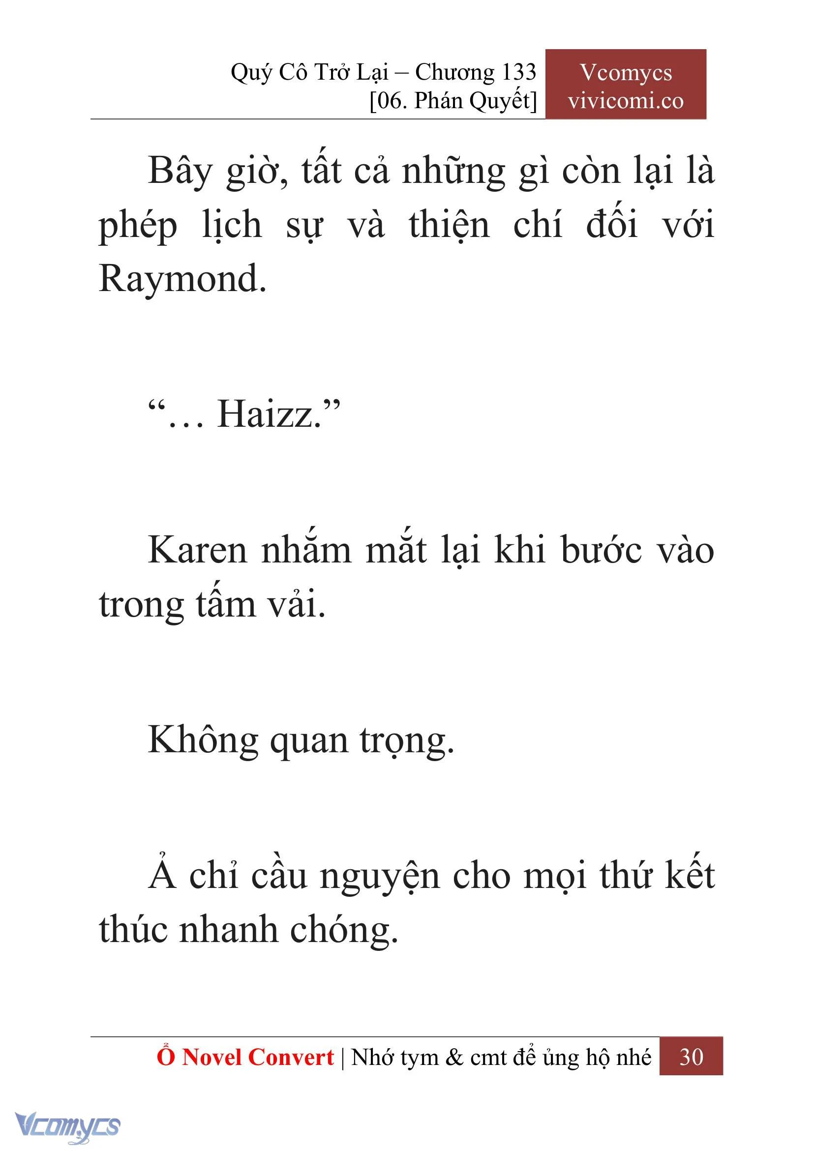 [Novel] Quý Cô Trở Lại Chapter  133 - 32
