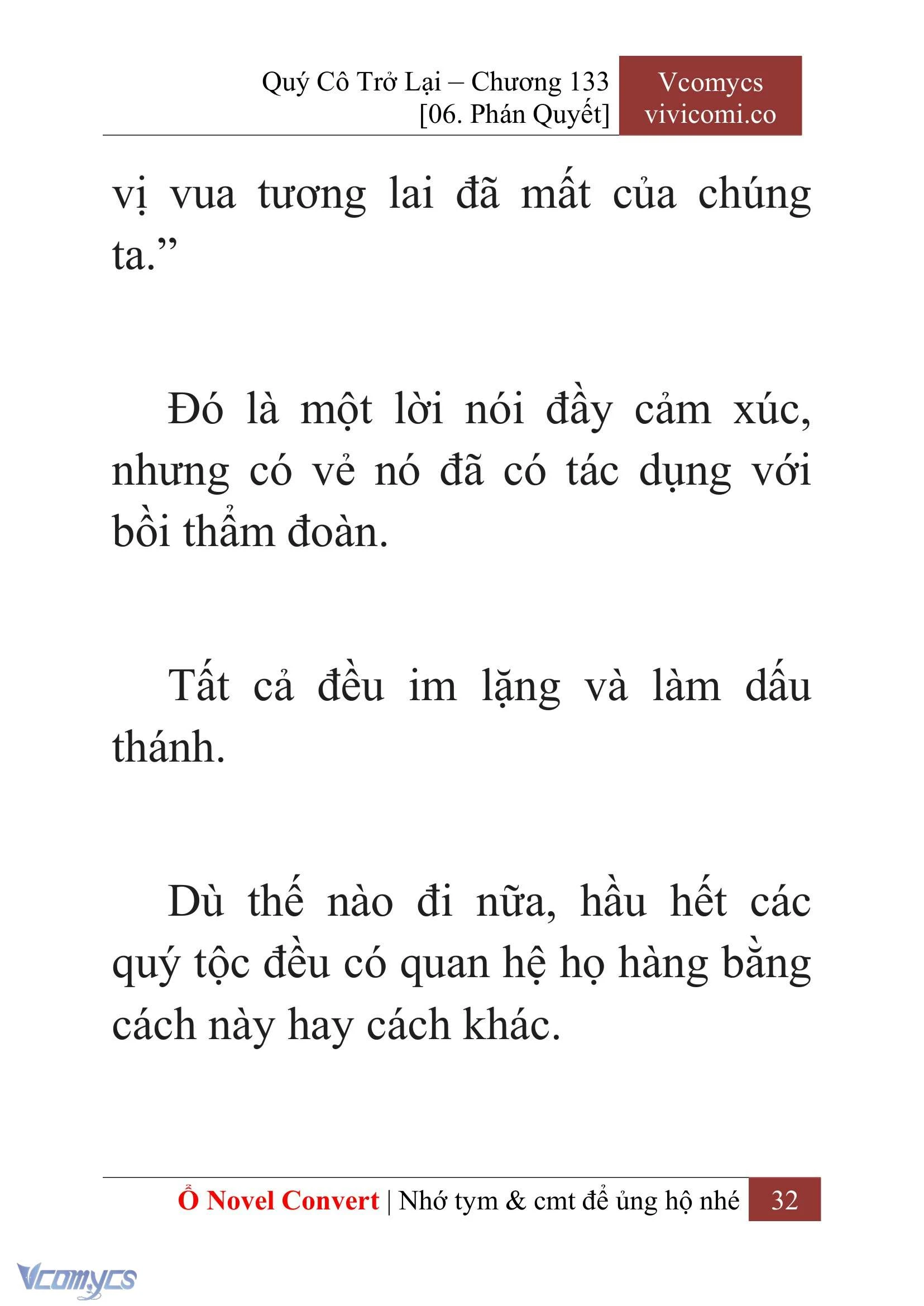 [Novel] Quý Cô Trở Lại Chapter  133 - 34
