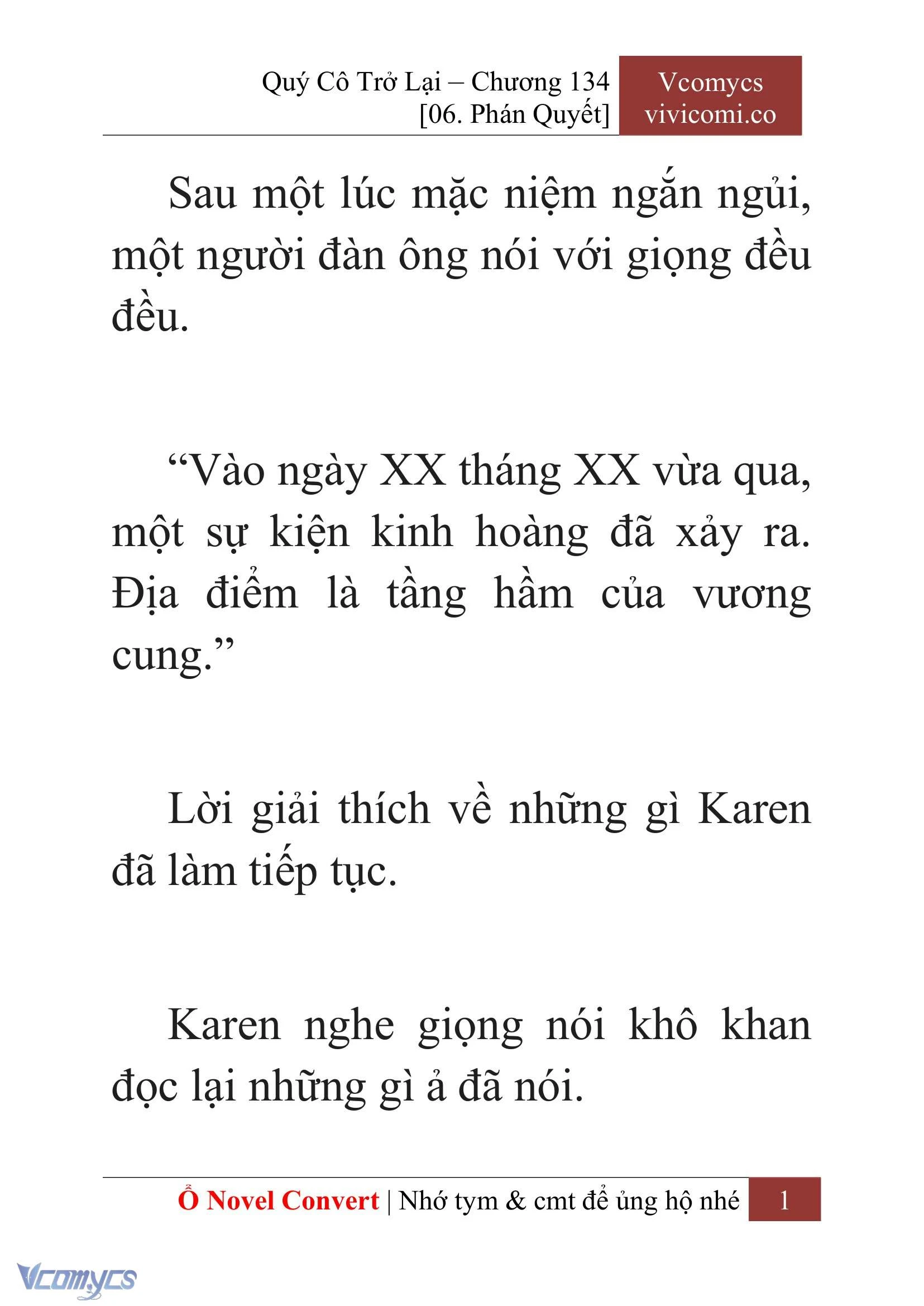 [Novel] Quý Cô Trở Lại Chapter  134 - 3